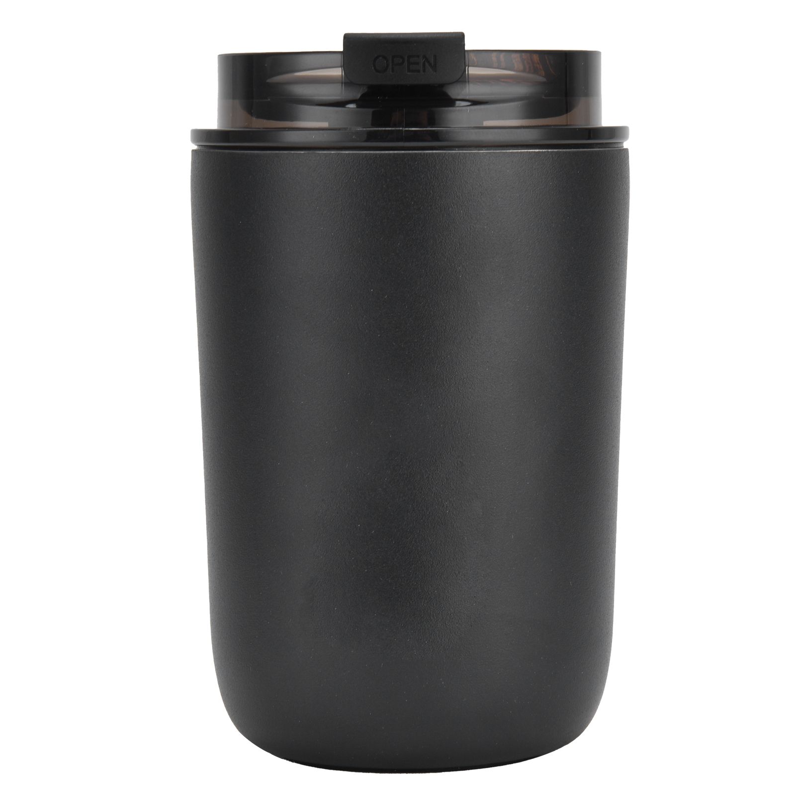 280ml Coffee Cup Household Portable Large Capacity Silicone Stainless Steel Vacuum Flask for Birthday GiftBlack - Image 1