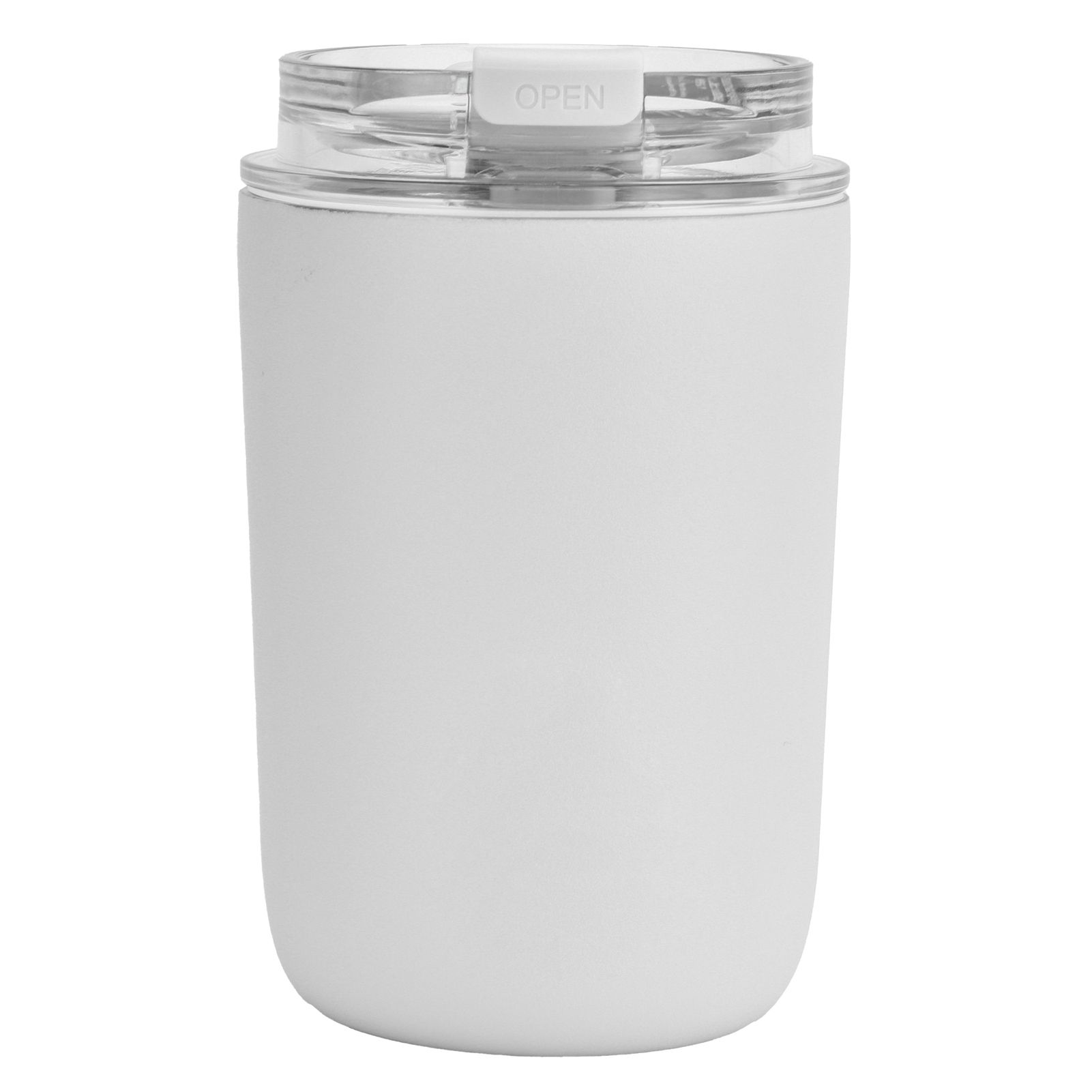 280ml Coffee Cup Household Portable Large Capacity Silicone Stainless Steel Vacuum Flask for Birthday GiftWhite - Image 1