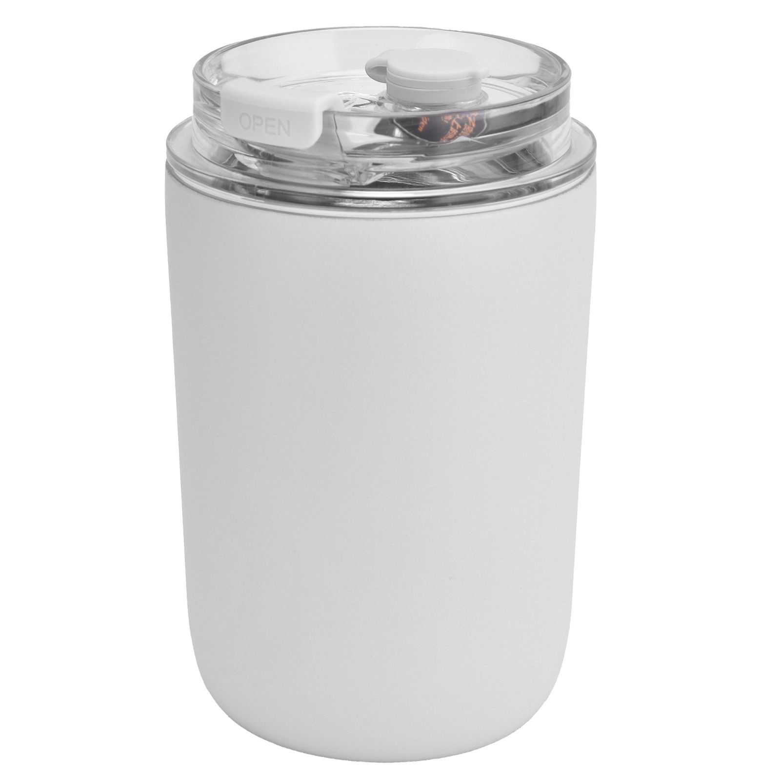 280ml Coffee Cup Household Portable Large Capacity Silicone Stainless Steel Vacuum Flask for Birthday GiftWhite - Image 2