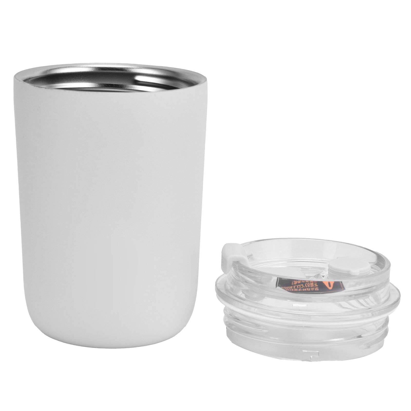 280ml Coffee Cup Household Portable Large Capacity Silicone Stainless Steel Vacuum Flask for Birthday GiftWhite - Image 5