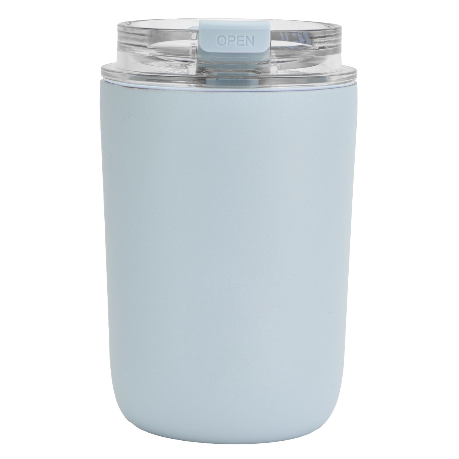 280ml Coffee Cup Household Portable Large Capacity Silicone Stainless Steel Vacuum Flask for Birthday GiftBlue - Image 1