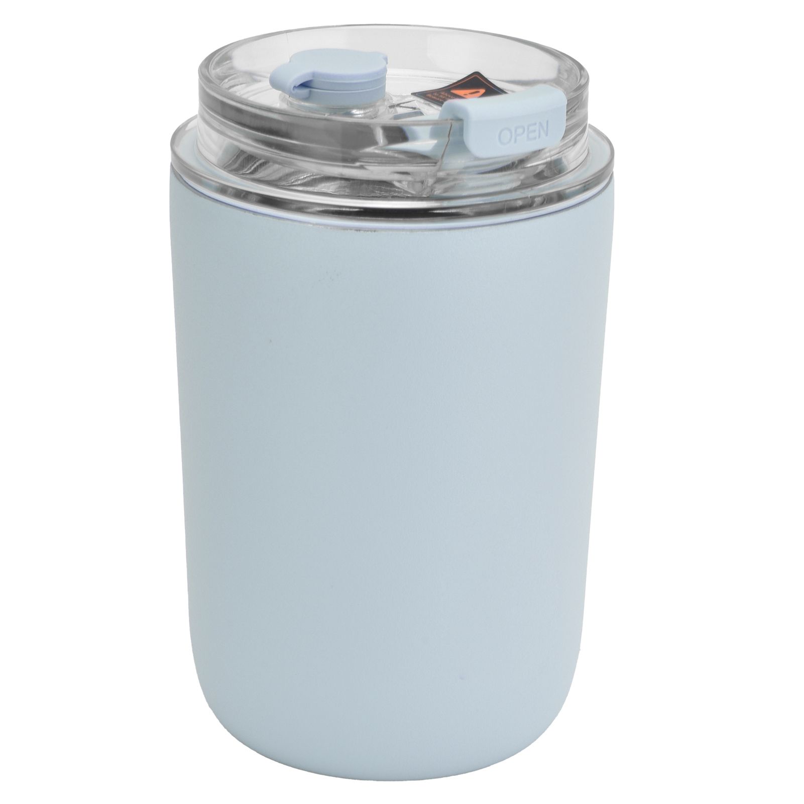 280ml Coffee Cup Household Portable Large Capacity Silicone Stainless Steel Vacuum Flask for Birthday GiftBlue - Image 4