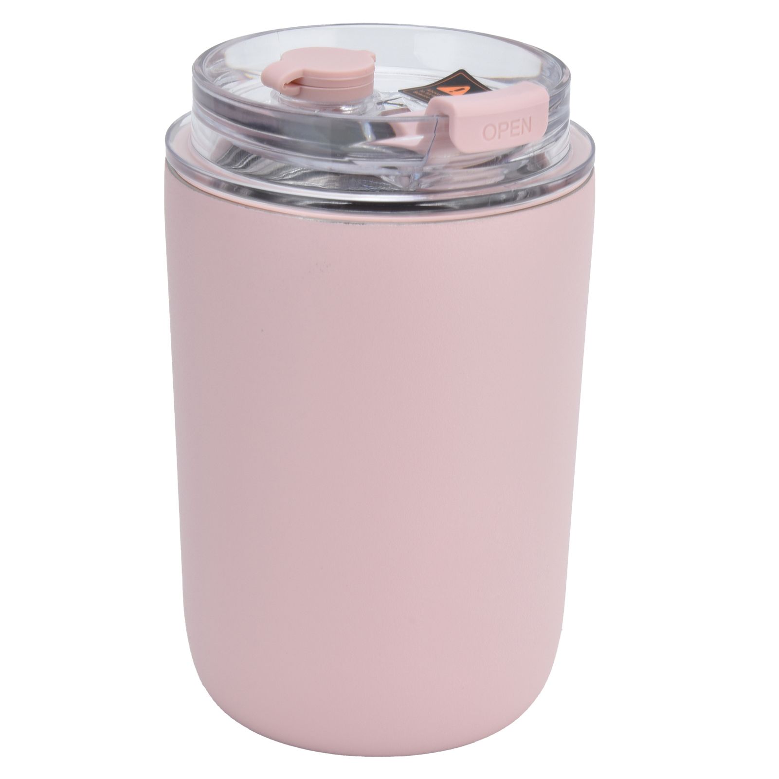 280ml Coffee Cup Household Portable Large Capacity Silicone Stainless Steel Vacuum Flask for Birthday GiftPink - Image 3