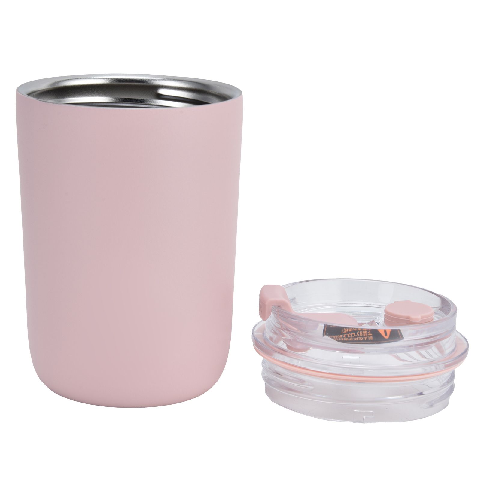 280ml Coffee Cup Household Portable Large Capacity Silicone Stainless Steel Vacuum Flask for Birthday GiftPink - Image 4