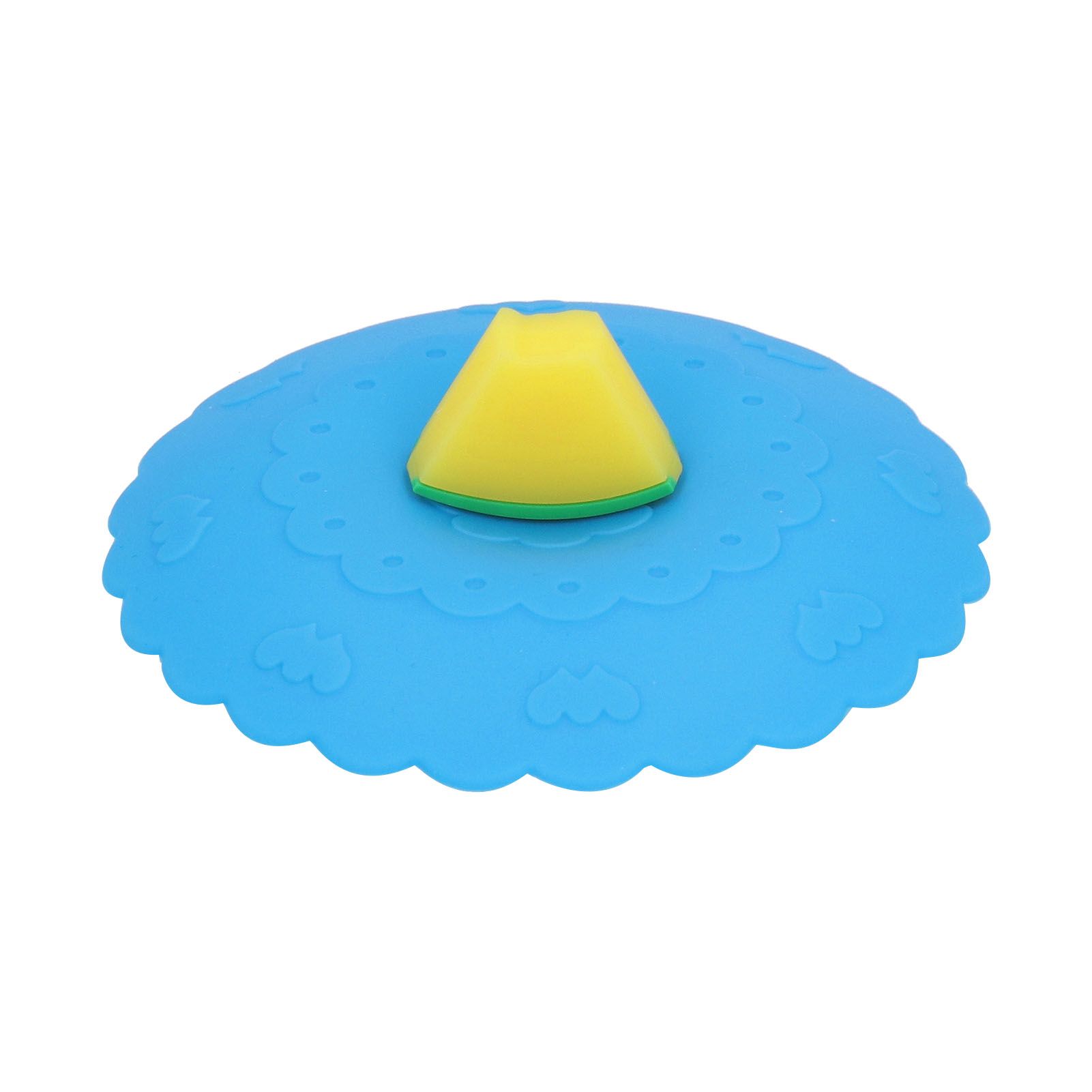 Silicone Lid Dustproof and Heat Resistant Hot and Cold Beverage Cup Cover for Kitchen HomeBlue - Image 1