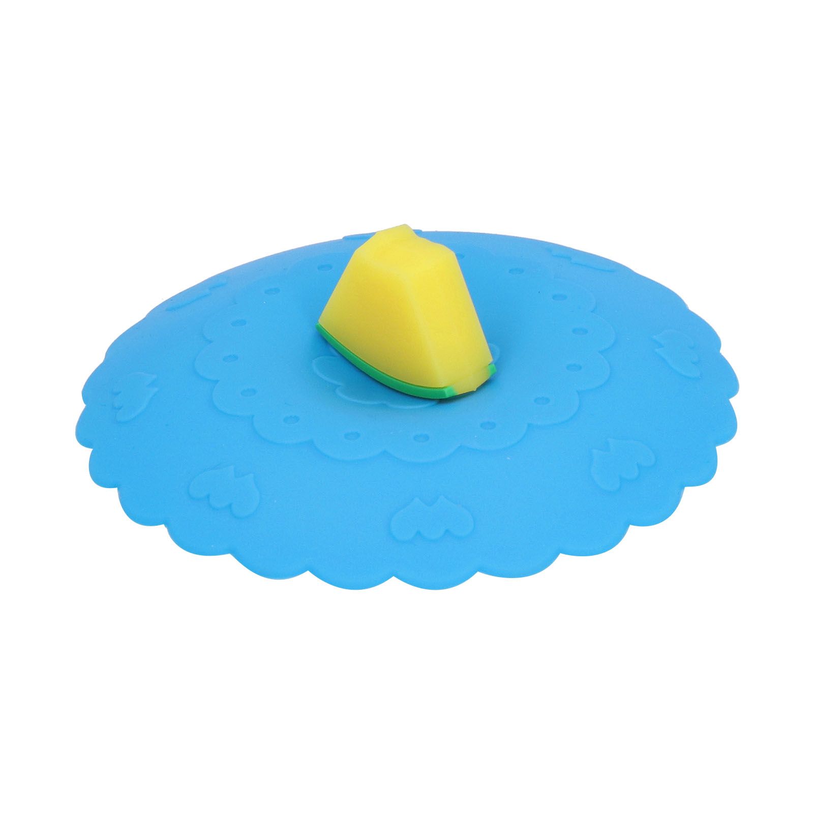 Silicone Lid Dustproof and Heat Resistant Hot and Cold Beverage Cup Cover for Kitchen HomeBlue - Image 2