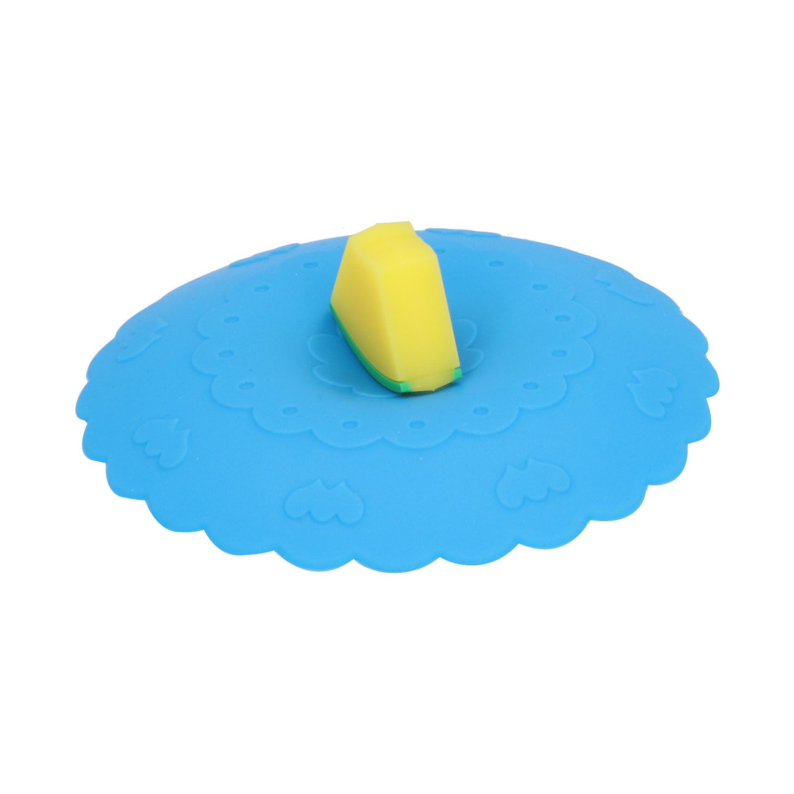 Silicone Lid Dustproof and Heat Resistant Hot and Cold Beverage Cup Cover for Kitchen HomeBlue - Image 3