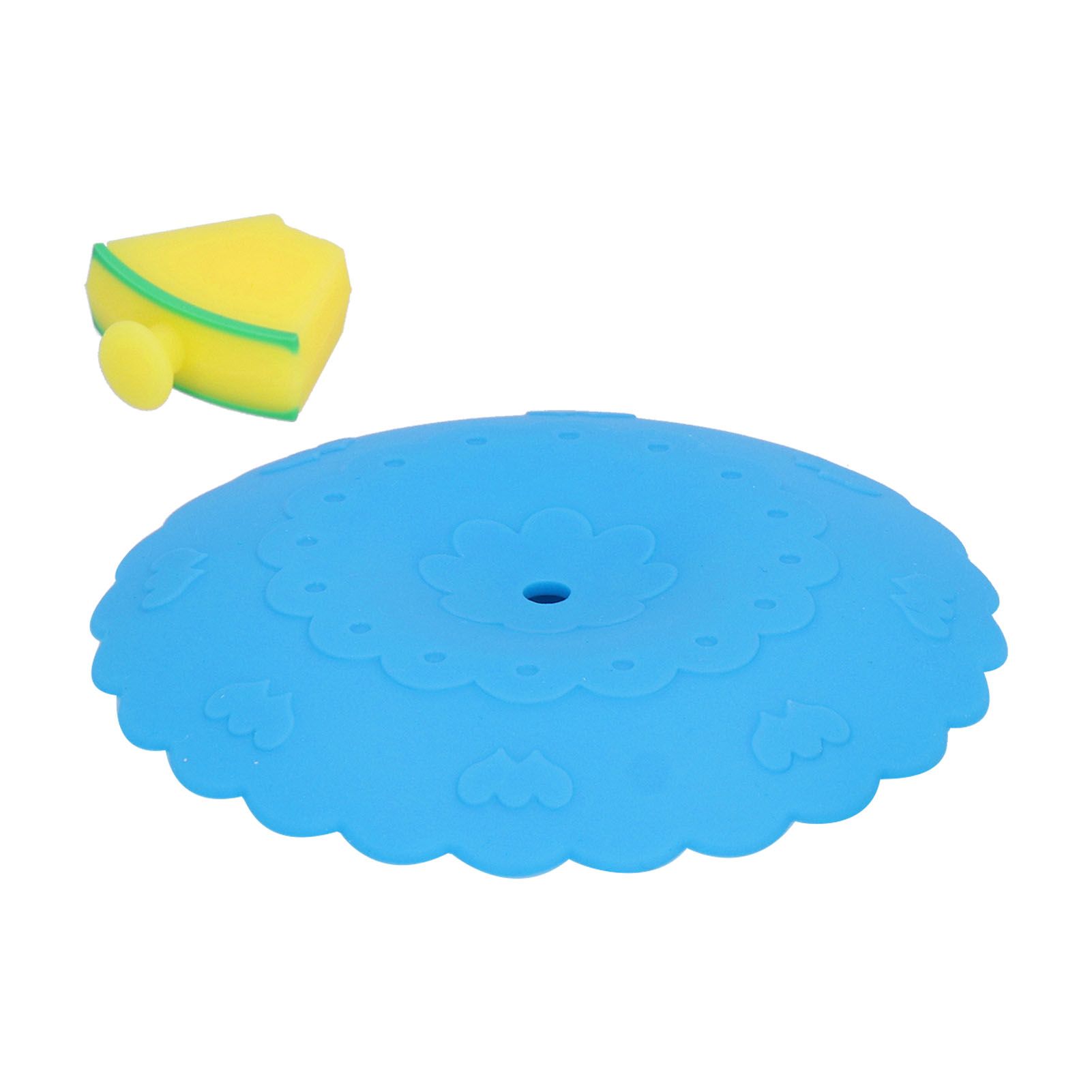 Silicone Lid Dustproof and Heat Resistant Hot and Cold Beverage Cup Cover for Kitchen HomeBlue - Image 7