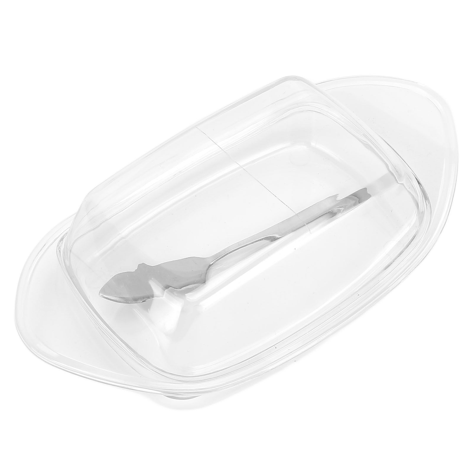 ShipShaped Butter Cutting Box with Cutting Knife and Lid Food Grade Chesse Container for Kitchen(Transparent ) - Image 3