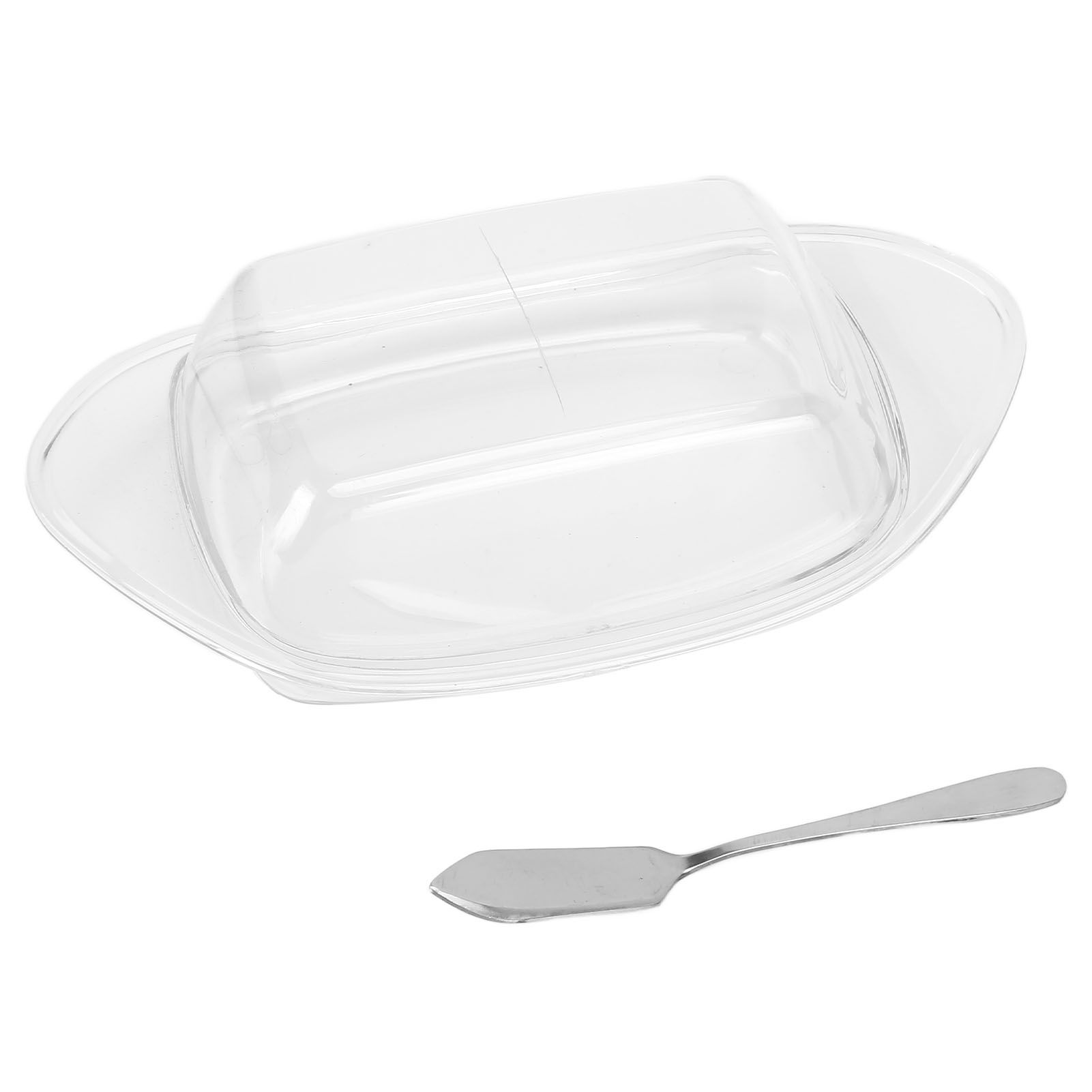 ShipShaped Butter Cutting Box with Cutting Knife and Lid Food Grade Chesse Container for Kitchen(Transparent ) - Image 4