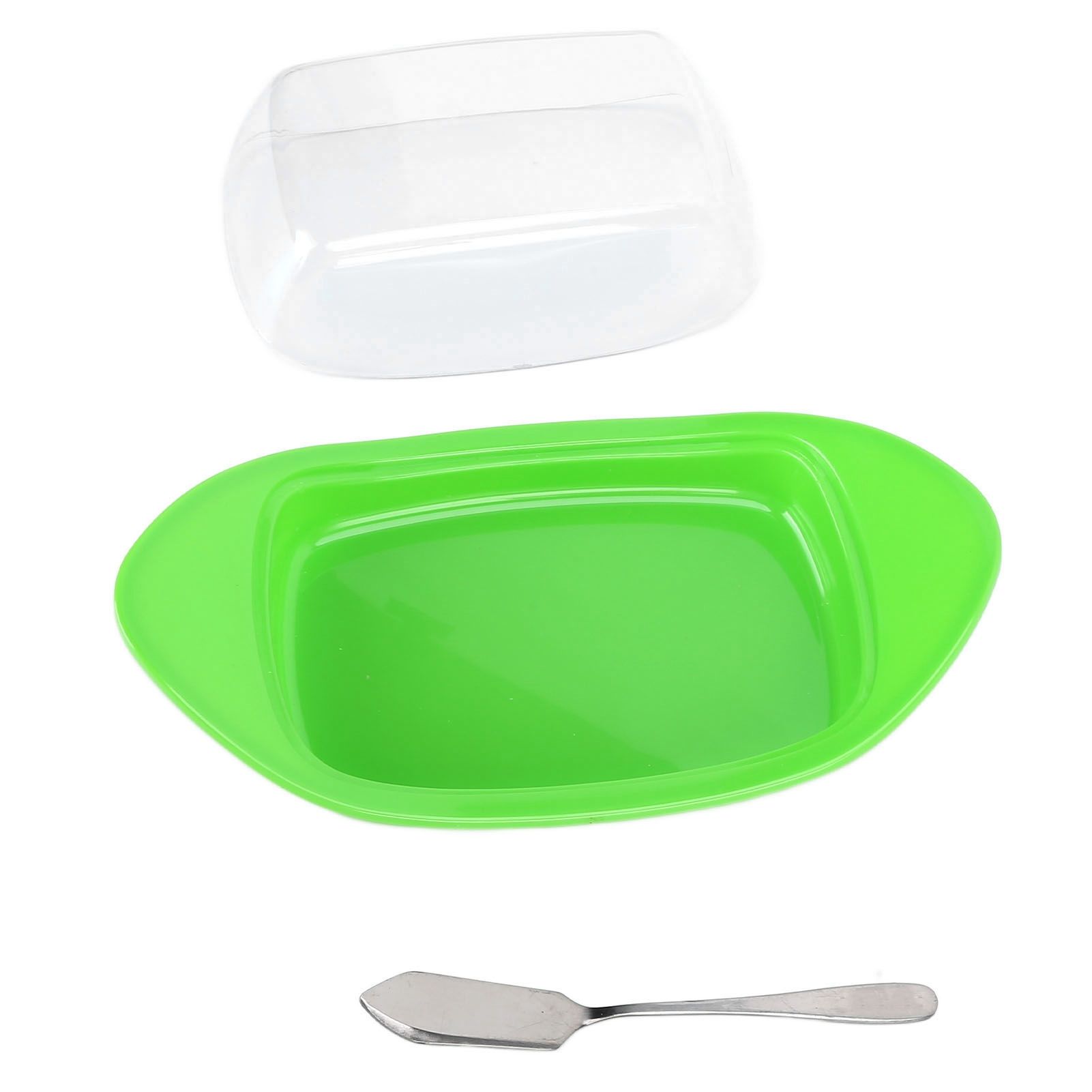 ShipShaped Butter Cutting Box with Cutting Knife and Lid Food Grade Chesse Container for Kitchen(Green ) - Image 1