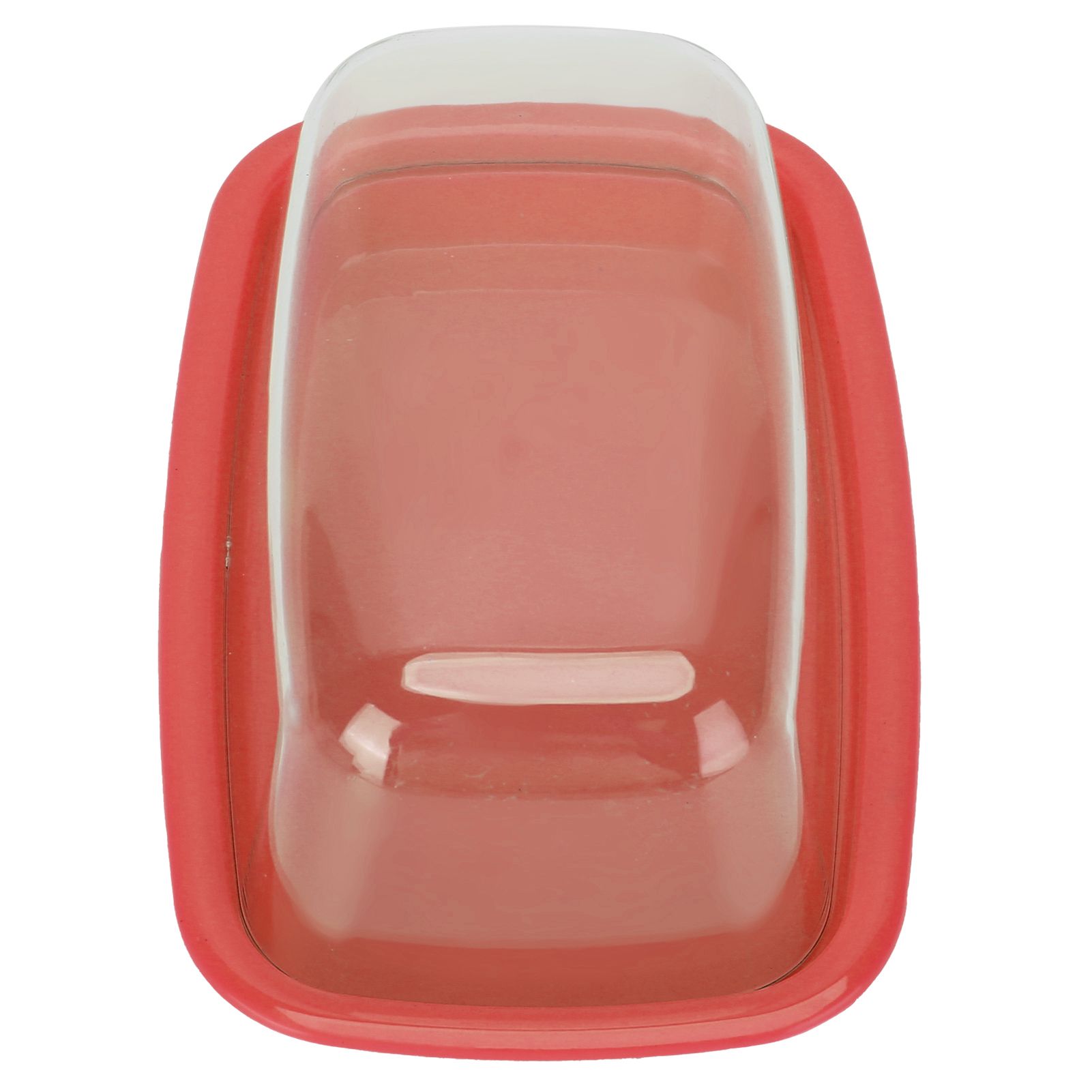Curved Butter Storage Box with Lid Cheese Plate Butter Holder Tray Baking Tool for KitchenRed - Image 5