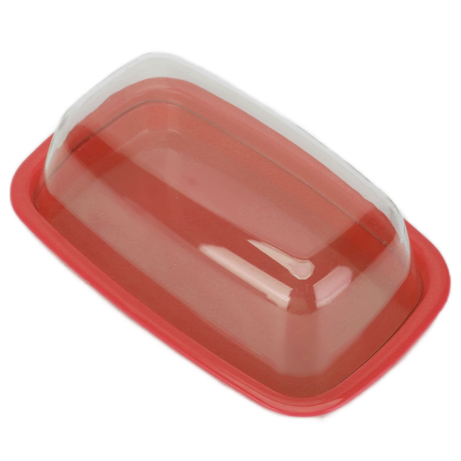 Curved Butter Storage Box with Lid Cheese Plate Butter Holder Tray Baking Tool for KitchenRed - Image 6