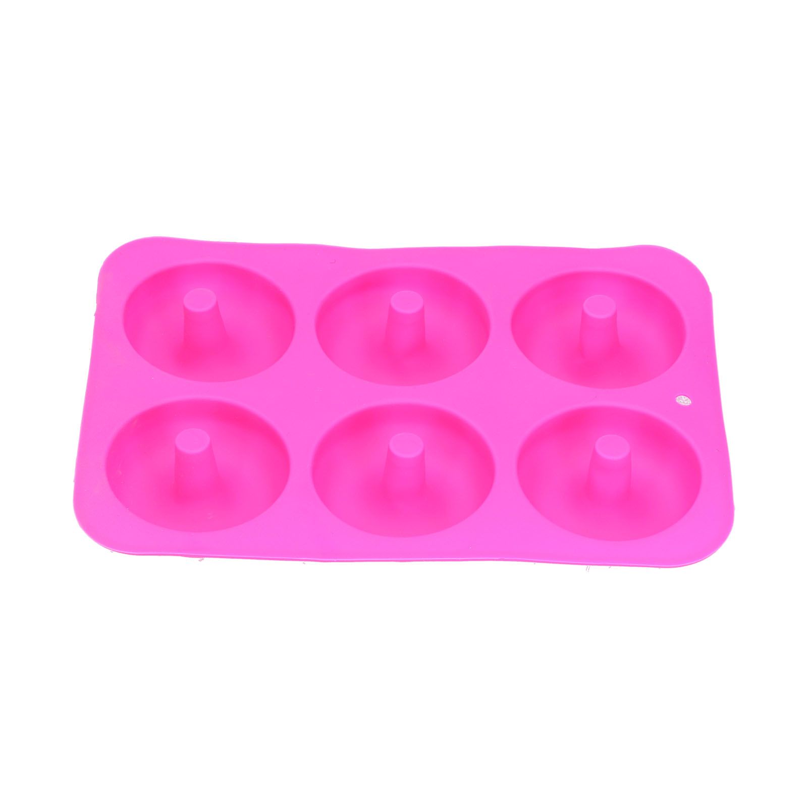 Donut Baking Pans 6 Grid Silicone Non Stick Donut Moulders for DIY Baking Lovers - Image 1