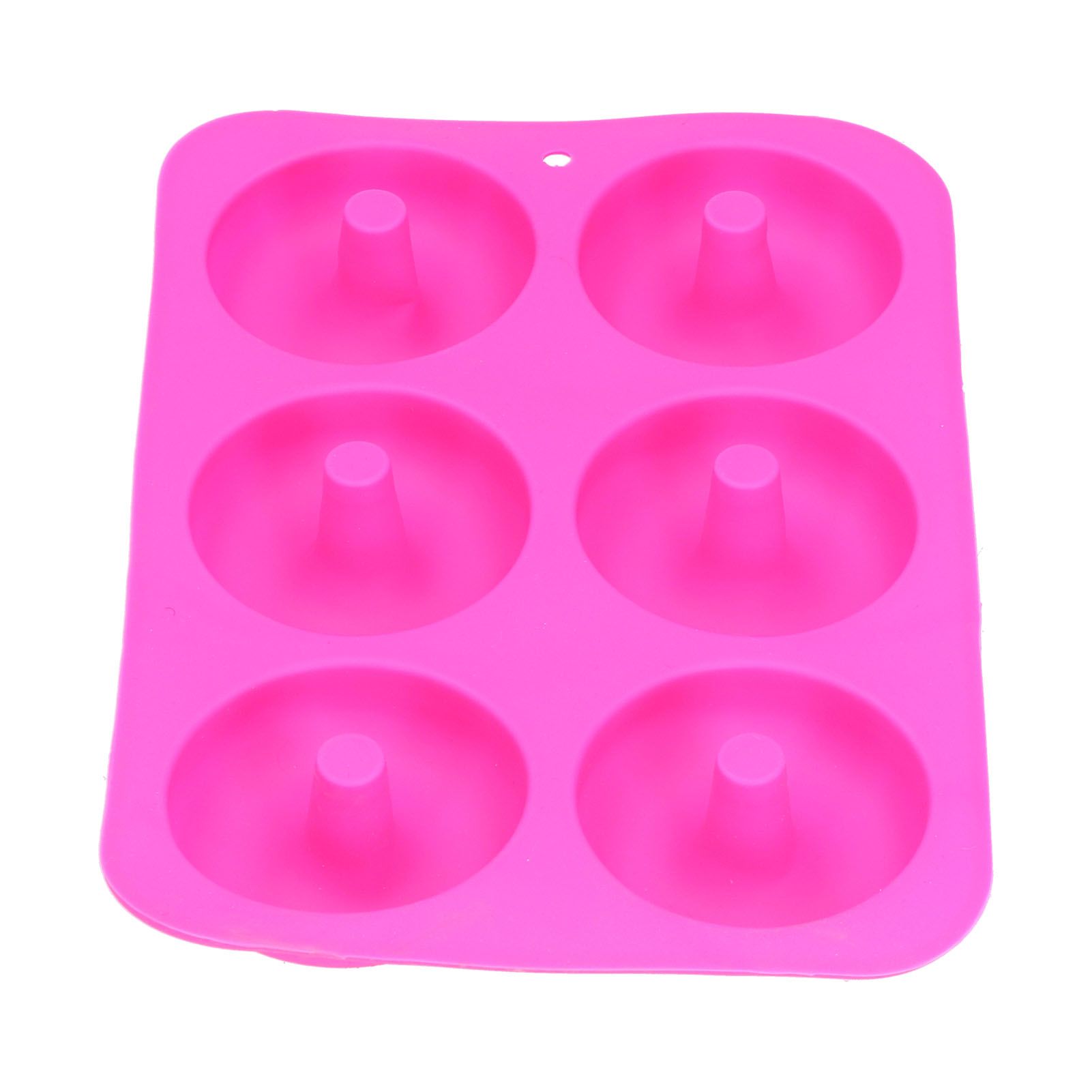 Donut Baking Pans 6 Grid Silicone Non Stick Donut Moulders for DIY Baking Lovers - Image 7