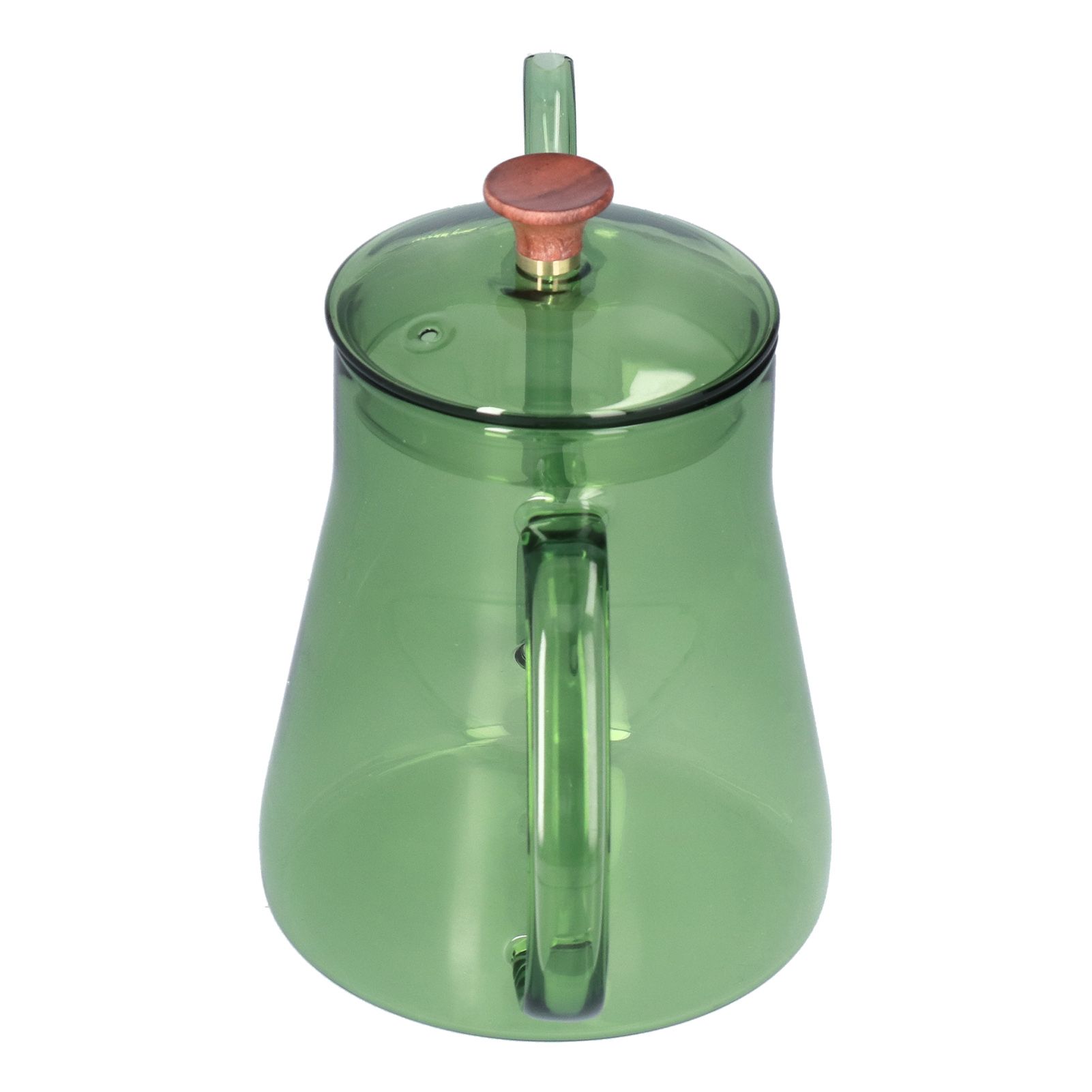 Coffee Kettle Glass Coffee Pot 600ML Coffee Drip Kettle Long Nozzle Kettle for Home KitchenGreen - Image 6