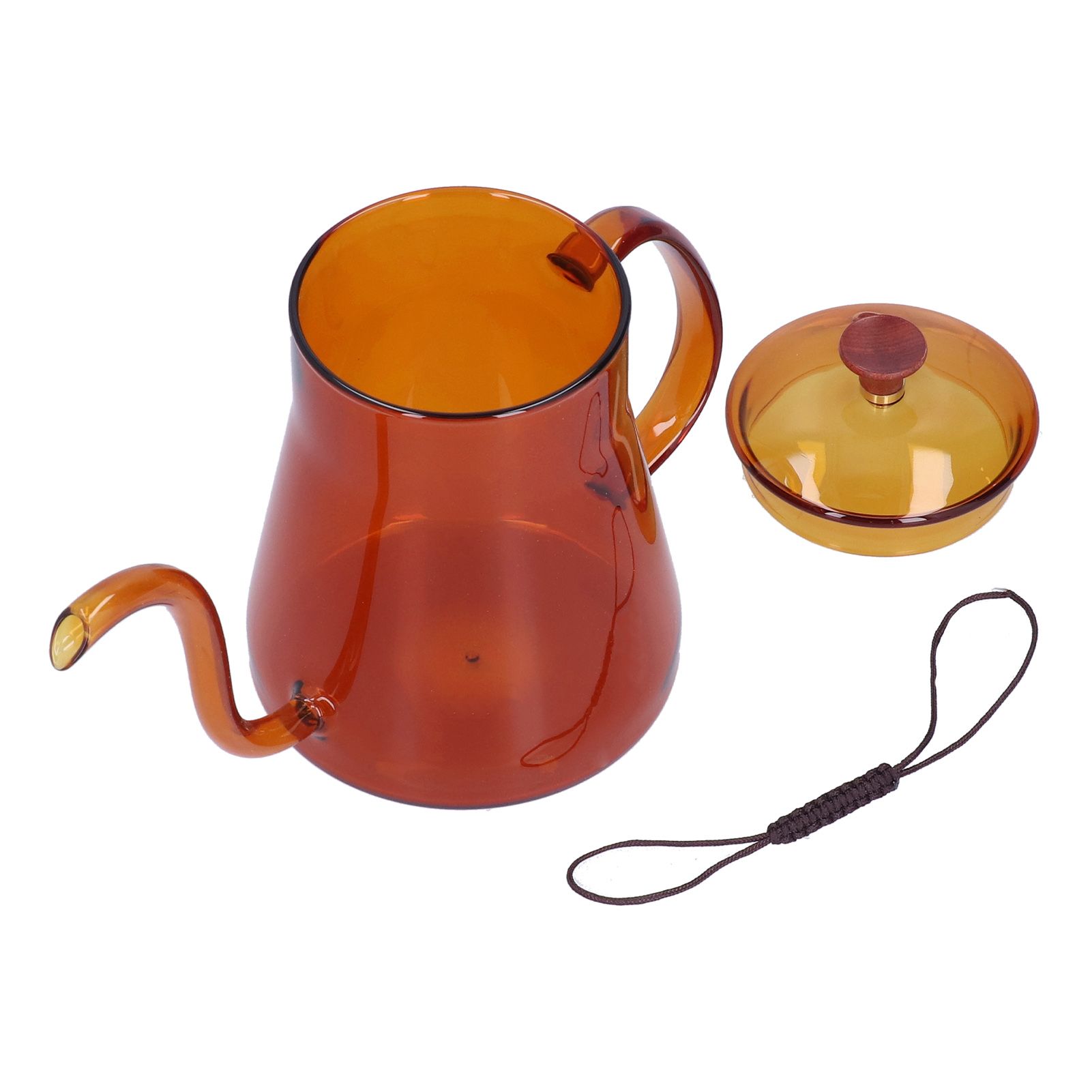 Coffee Kettle Glass Coffee Pot 600ML Coffee Drip Kettle Long Nozzle Kettle for Home KitchenCoffee - Image 3