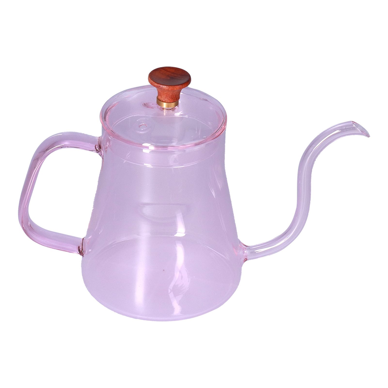 Long Spout Kettle Large Capacity Heat Resistant Easy to Clean Long Mouth Coffee PotPink - Image 4