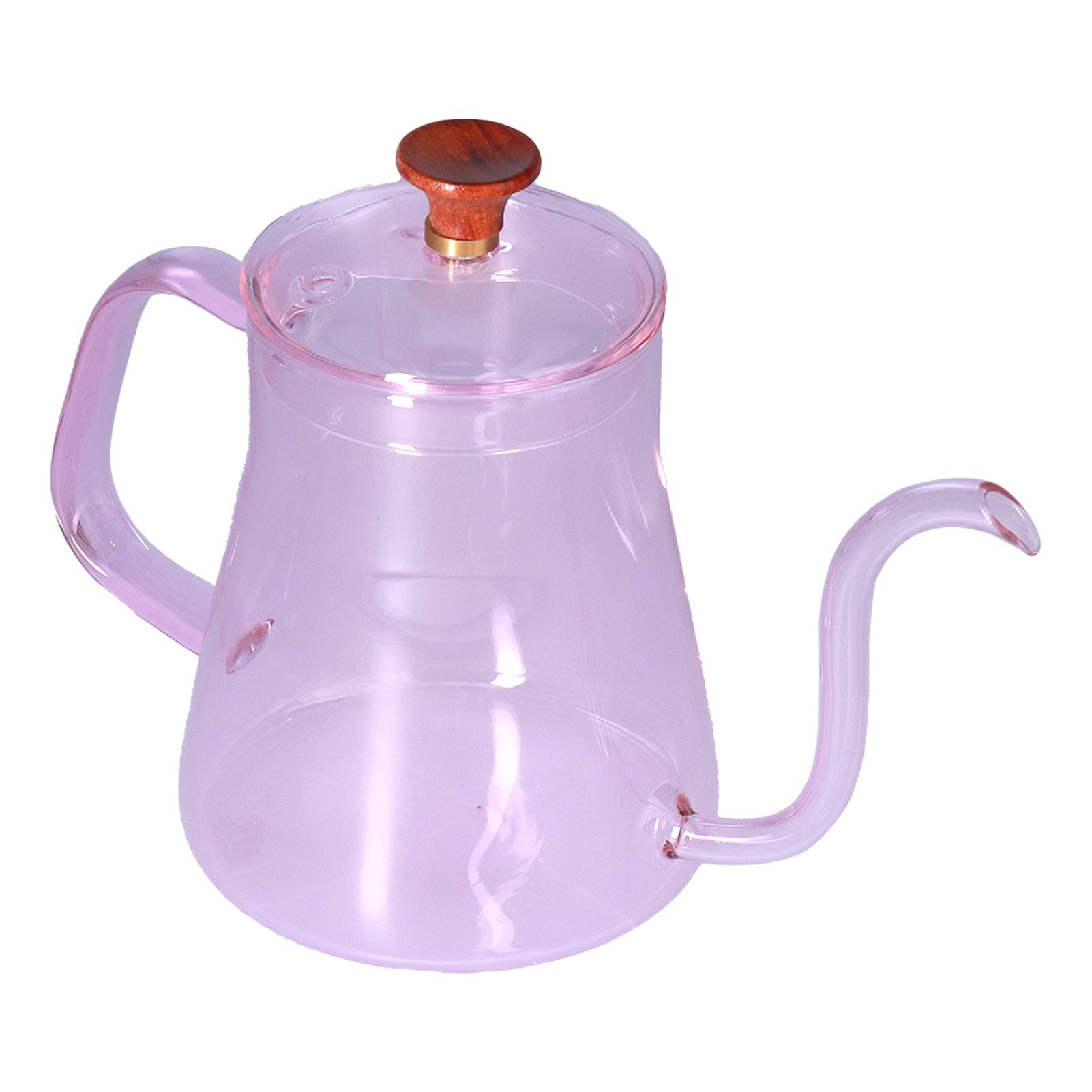 Long Spout Kettle Large Capacity Heat Resistant Easy to Clean Long Mouth Coffee PotPink - Image 5