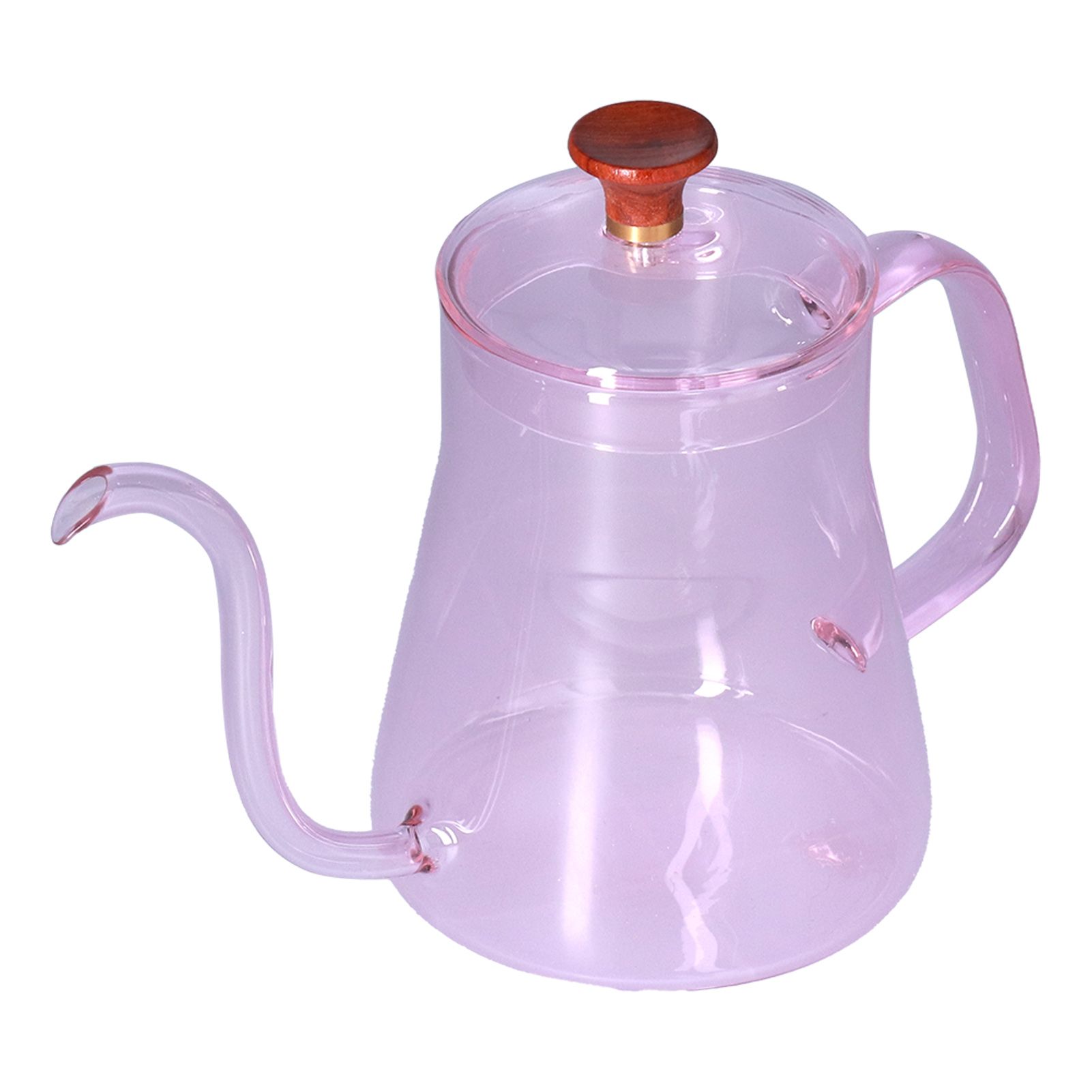 Long Spout Kettle Large Capacity Heat Resistant Easy to Clean Long Mouth Coffee PotPink - Image 7