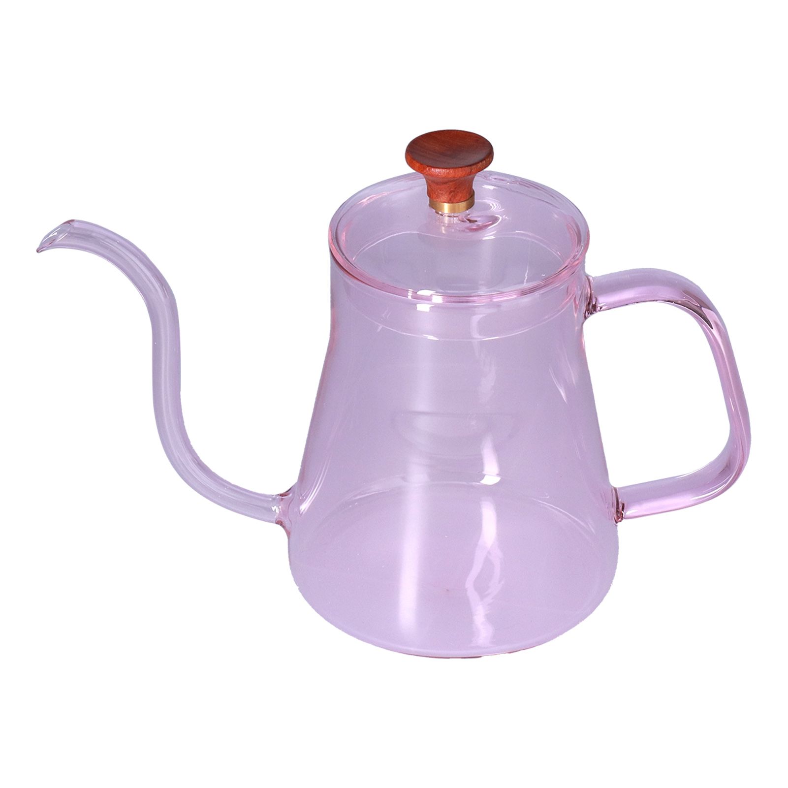 Long Spout Kettle Large Capacity Heat Resistant Easy to Clean Long Mouth Coffee PotPink - Image 8