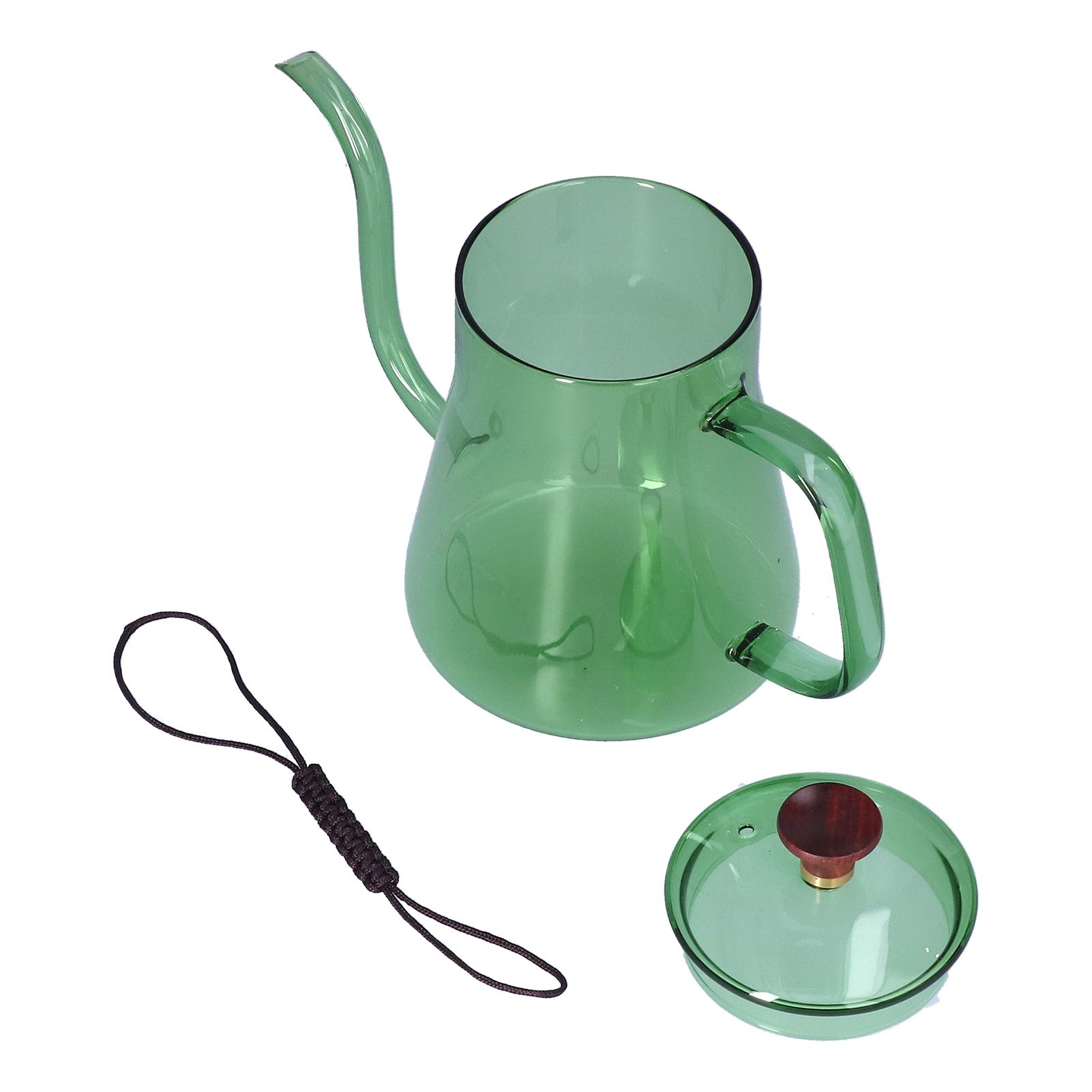 Long Spout Kettle Large Capacity Heat Resistant Easy to Clean Long Mouth Coffee PotGreen - Image 2