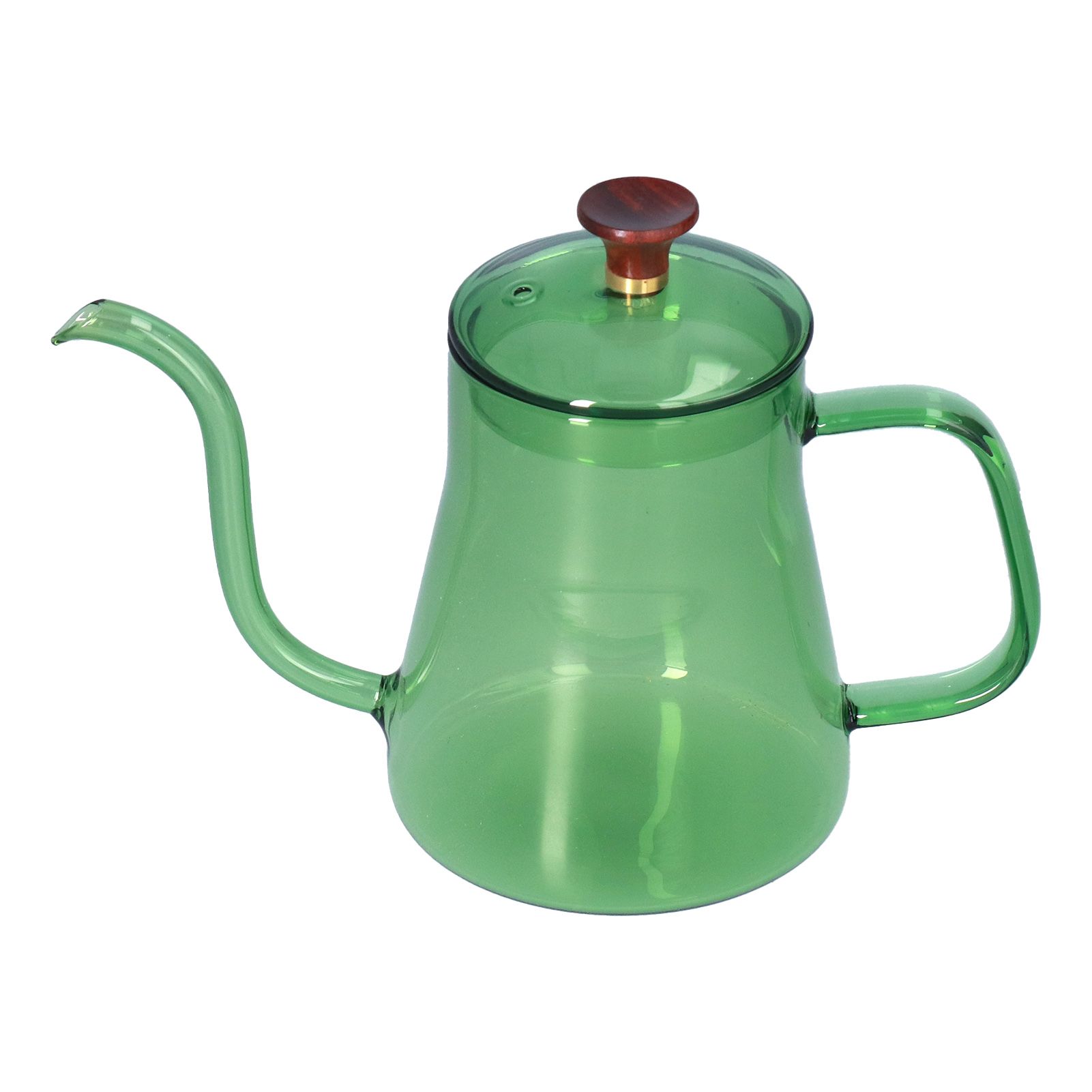 Long Spout Kettle Large Capacity Heat Resistant Easy to Clean Long Mouth Coffee PotGreen - Image 4