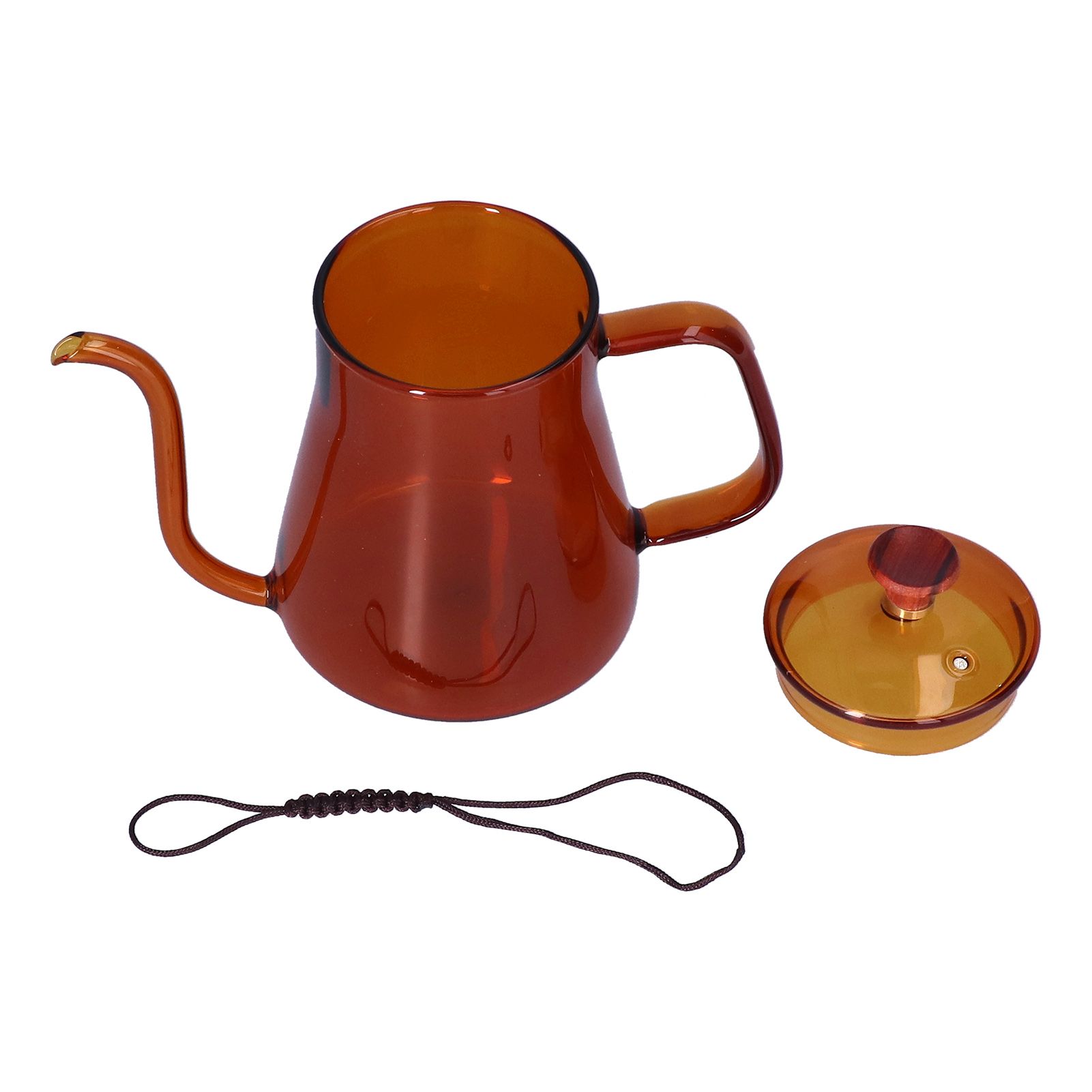 Long Spout Kettle Large Capacity Heat Resistant Easy to Clean Long Mouth Coffee PotCoffee - Image 1