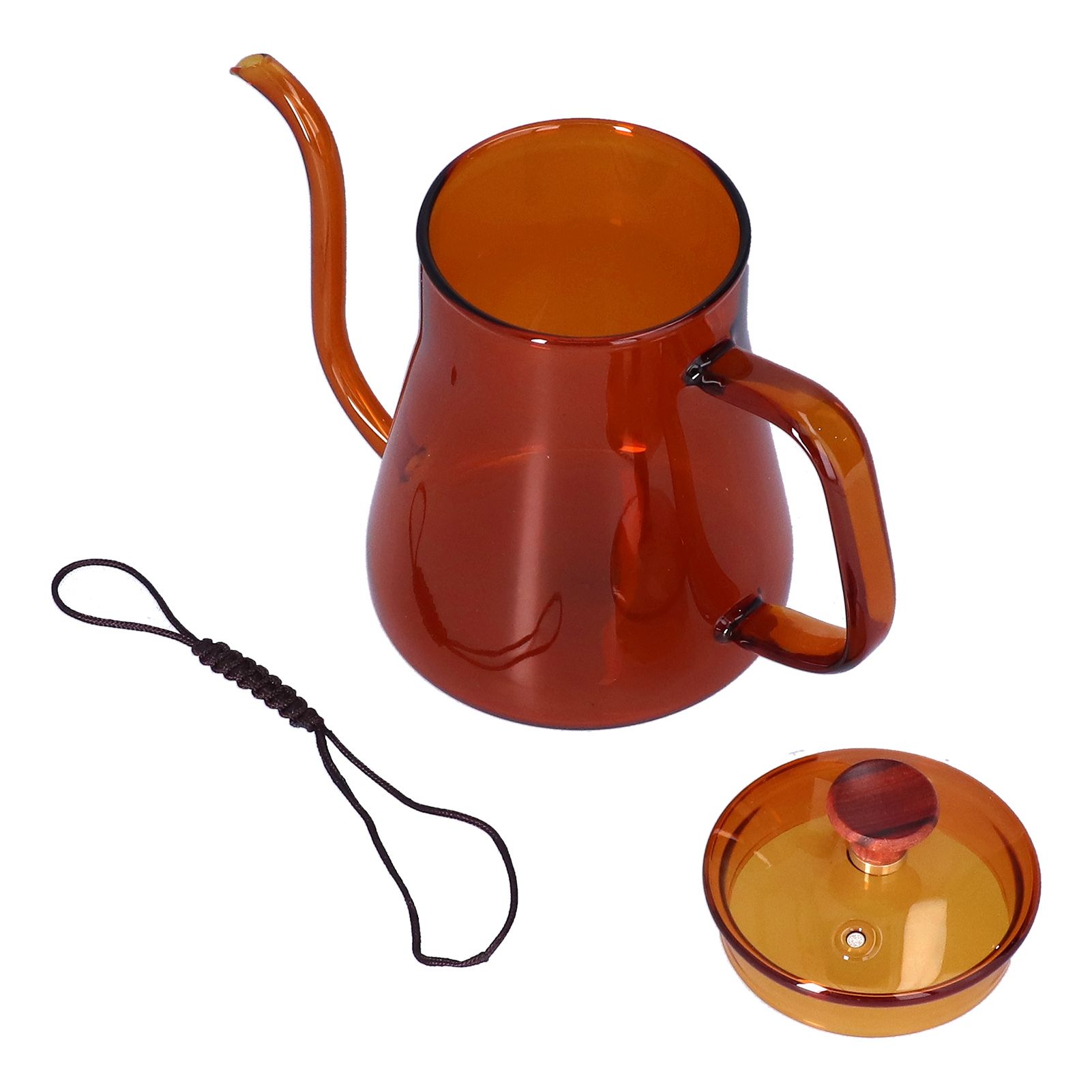 Long Spout Kettle Large Capacity Heat Resistant Easy to Clean Long Mouth Coffee PotCoffee - Image 2