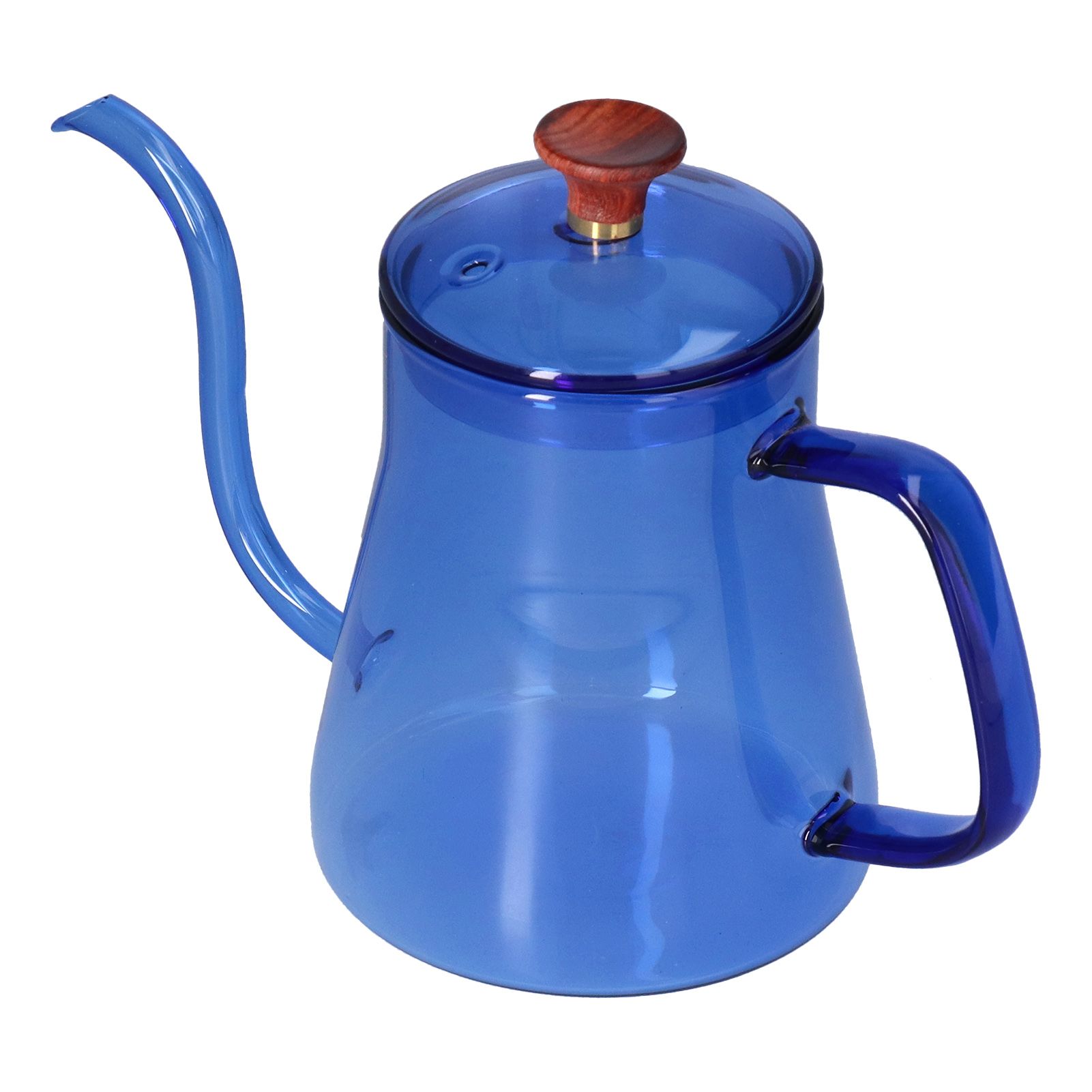Long Spout Kettle Large Capacity Heat Resistant Easy to Clean Long Mouth Coffee PotBlue - Image 5