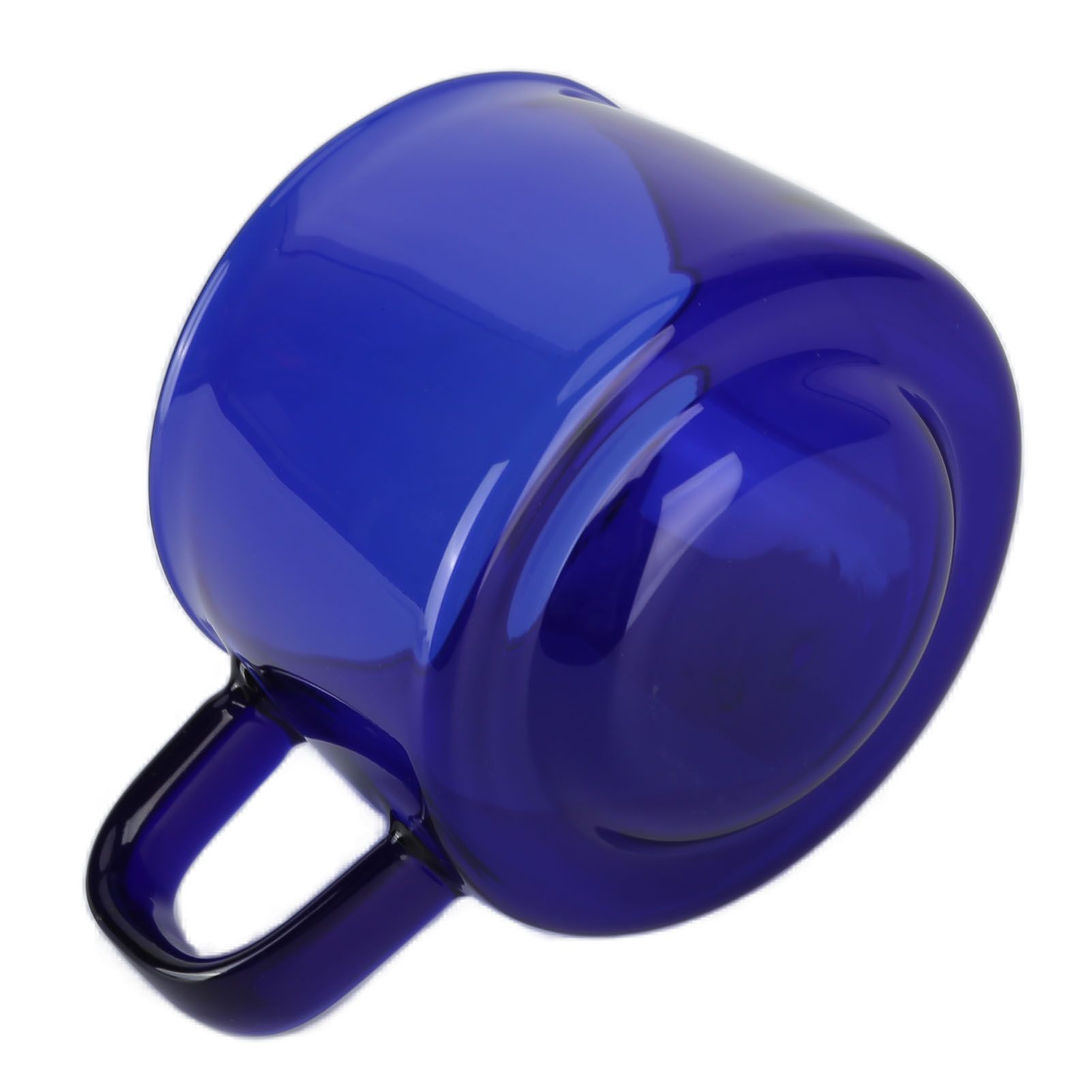 Transparent Coffee Cup 250ML Borosilicate Cup Glass Tea Water Milk Mug with HandleBlue - Image 3