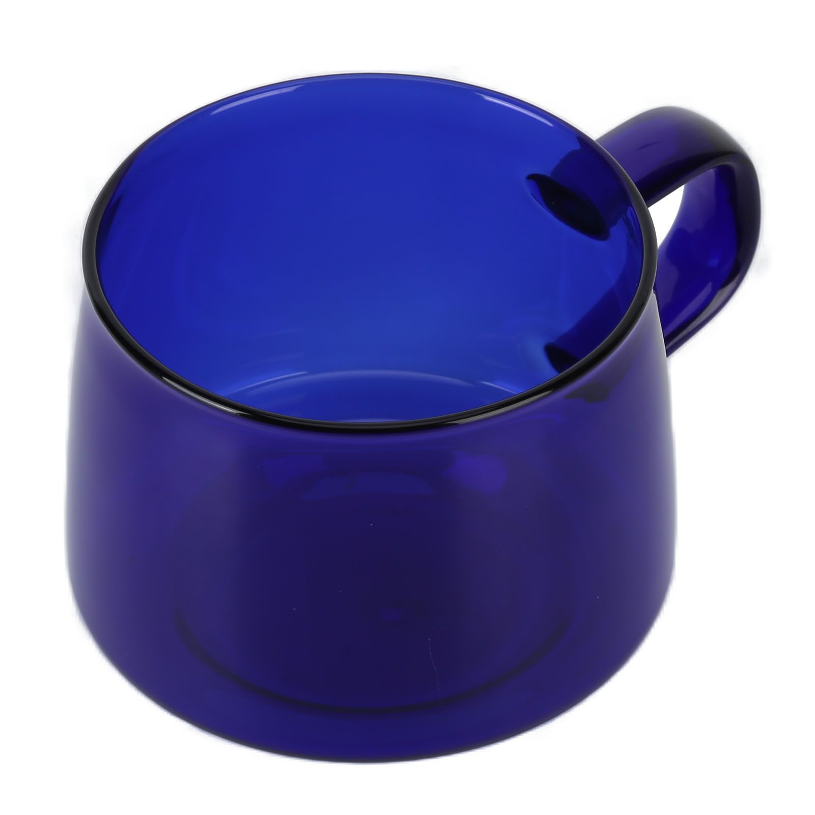 Transparent Coffee Cup 250ML Borosilicate Cup Glass Tea Water Milk Mug with HandleBlue - Image 5