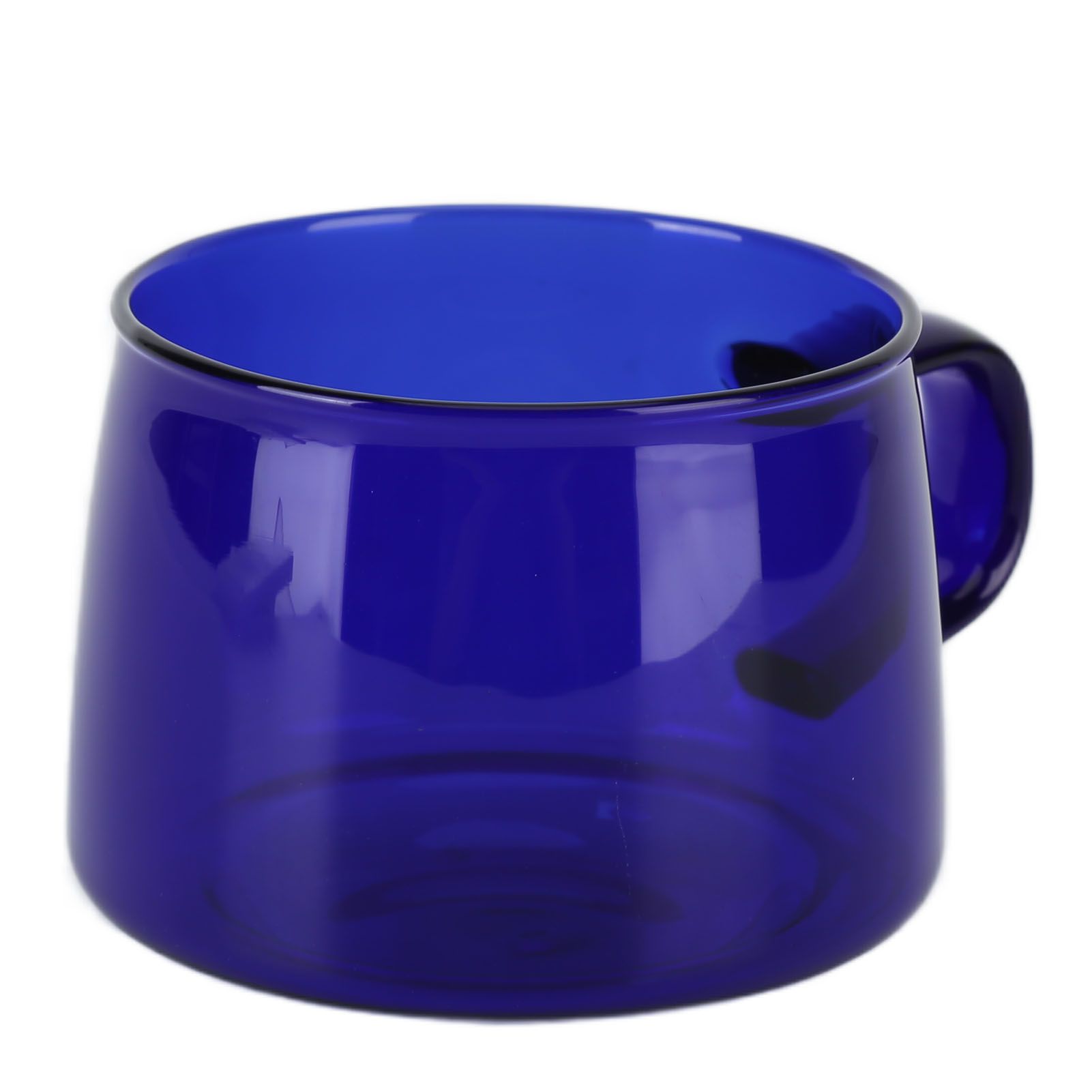 Transparent Coffee Cup 250ML Borosilicate Cup Glass Tea Water Milk Mug with HandleBlue - Image 6
