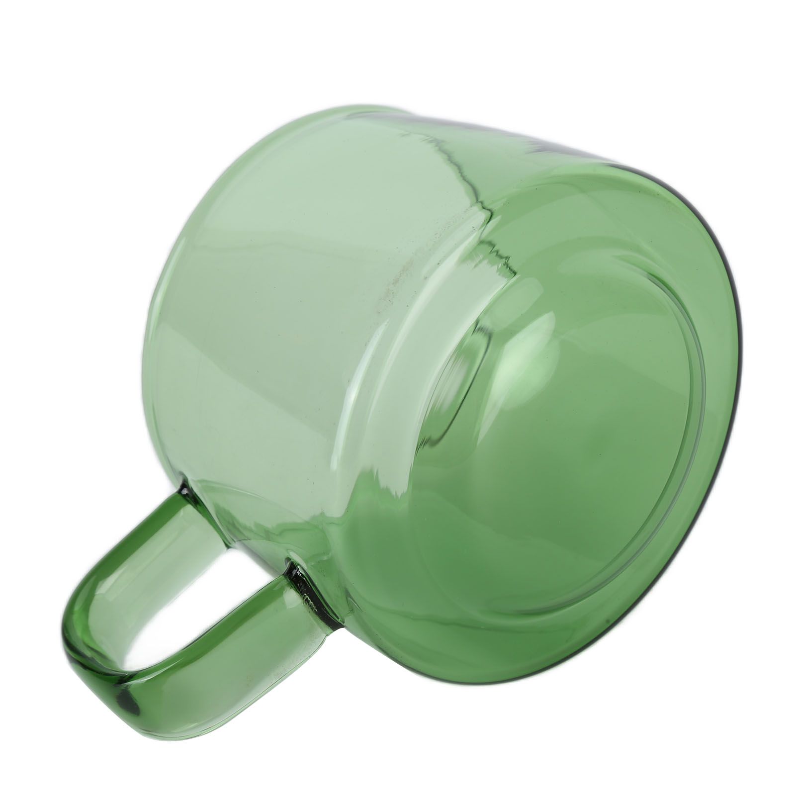Transparent Coffee Cup 250ML Borosilicate Cup Glass Tea Water Milk Mug with HandleGreen - Image 2