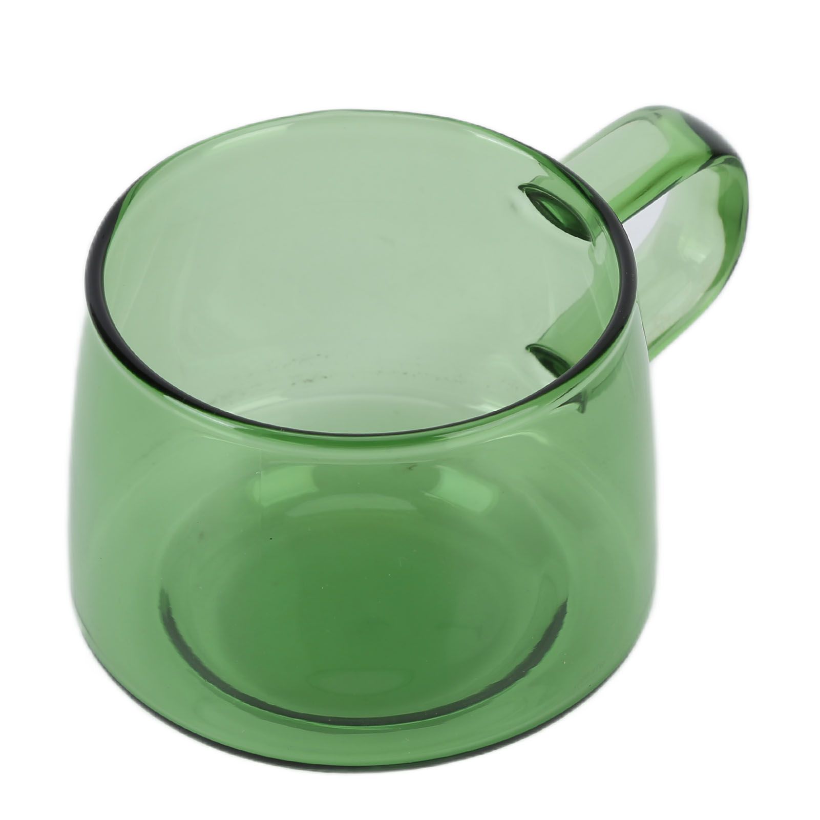 Transparent Coffee Cup 250ML Borosilicate Cup Glass Tea Water Milk Mug with HandleGreen - Image 6