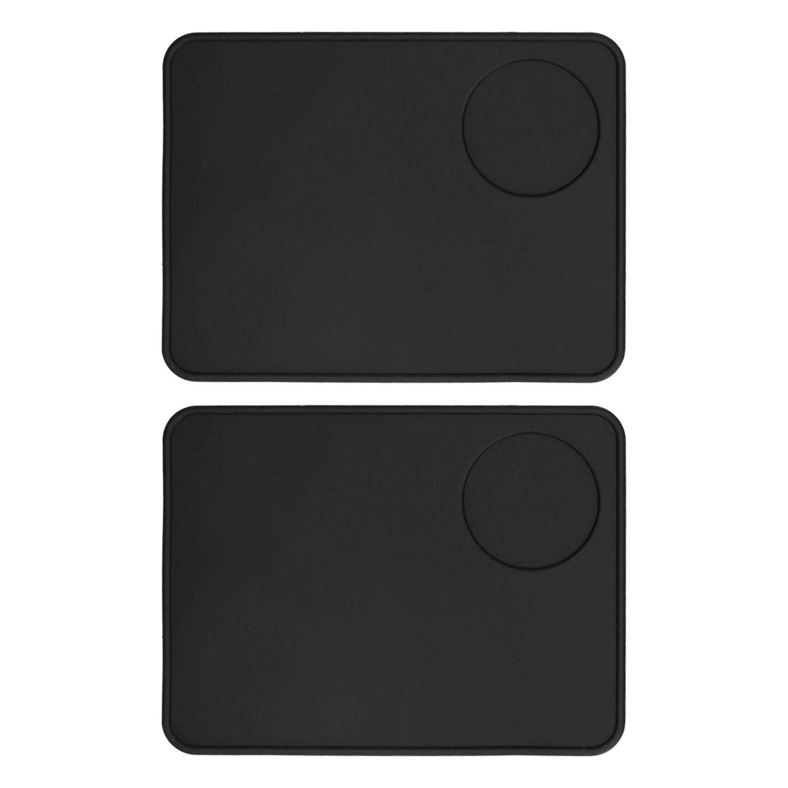 2 Pcs Coffee Tamper Mat Anti Slip Silicone Coffee Powder Tamping Pad for Home Kitchen Bar - Image 1