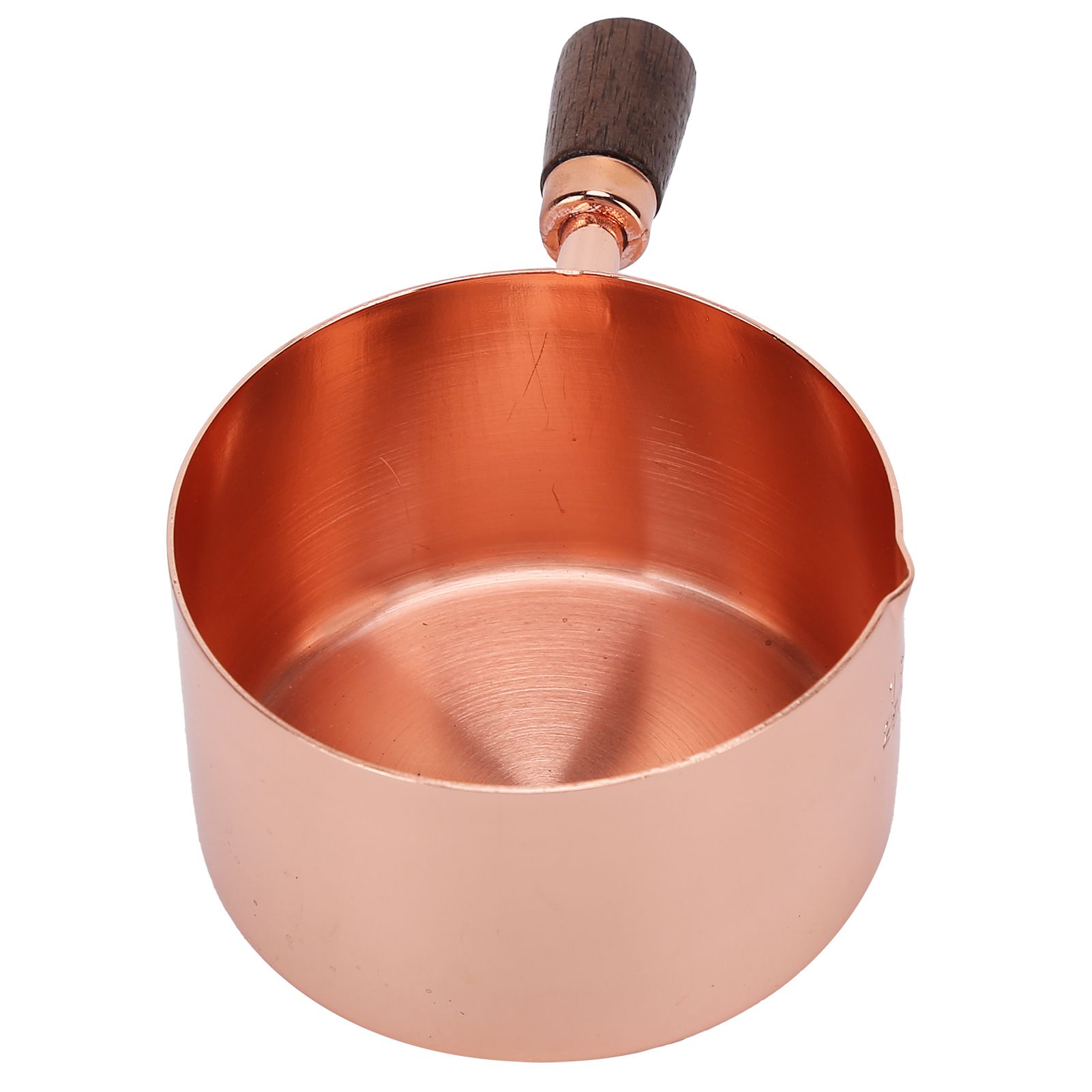 Sauce Pan Wooden Handle Rose Gold Stainless Steel Sauce Pot for Cooking Kitchen Ware1cup - Image 6