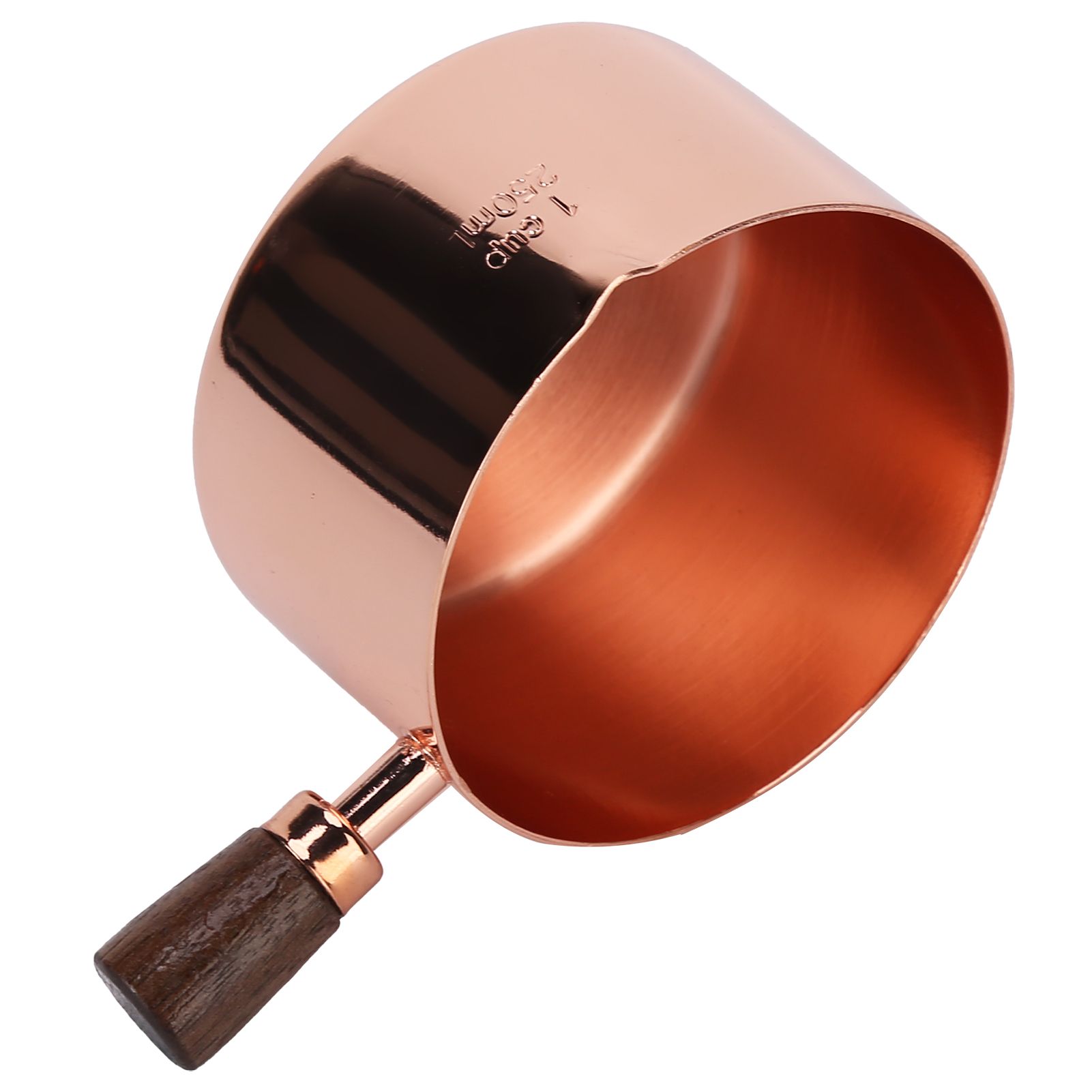 Sauce Pan Wooden Handle Rose Gold Stainless Steel Sauce Pot for Cooking Kitchen Ware1cup - Image 7