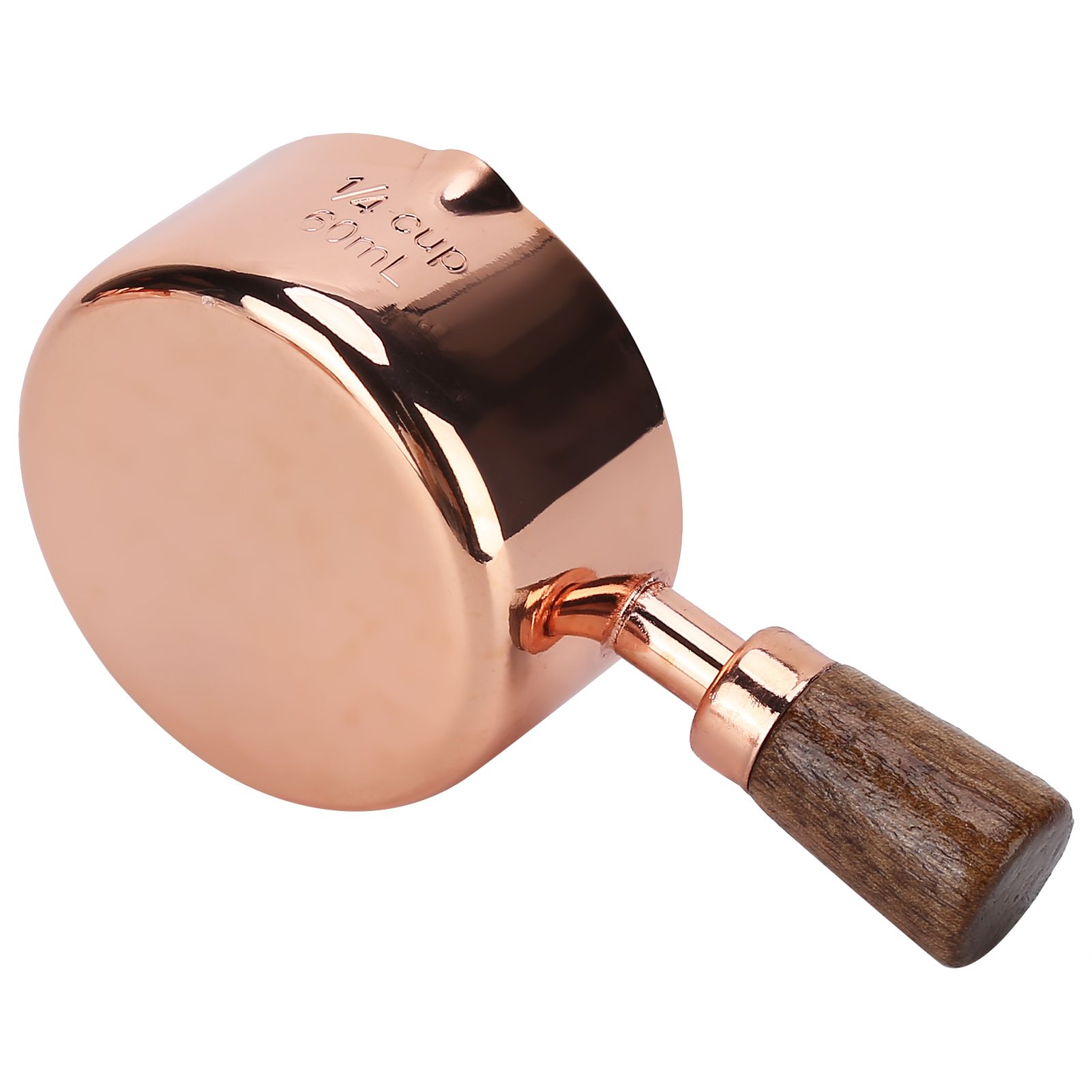 Sauce Pan Wooden Handle Rose Gold Stainless Steel Sauce Pot for Cooking Kitchen Ware1/4cup - Image 8