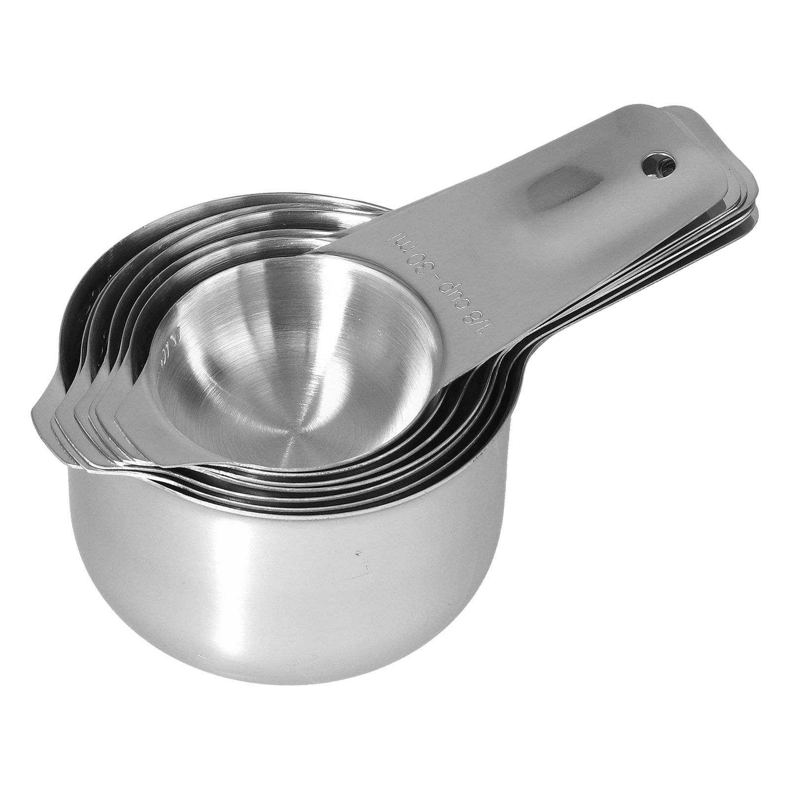 7Pcs/Set Stainless Steel Measuring Cup Measuring Spoon with Scale Baking Tool for Home Kitchen - Image 3