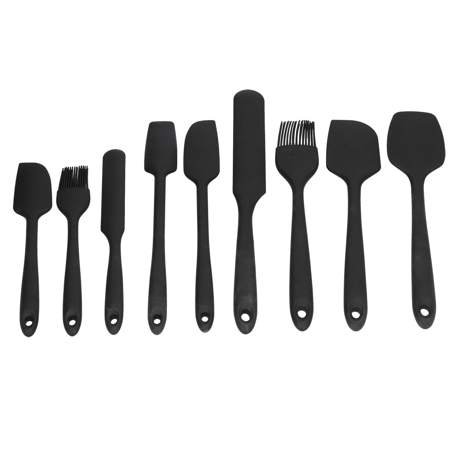 9Pcs Mini Spatula Set Flexible Hand Held Jam Cake Cream Cooking Brush for Kitchen Restaurants - Image 3