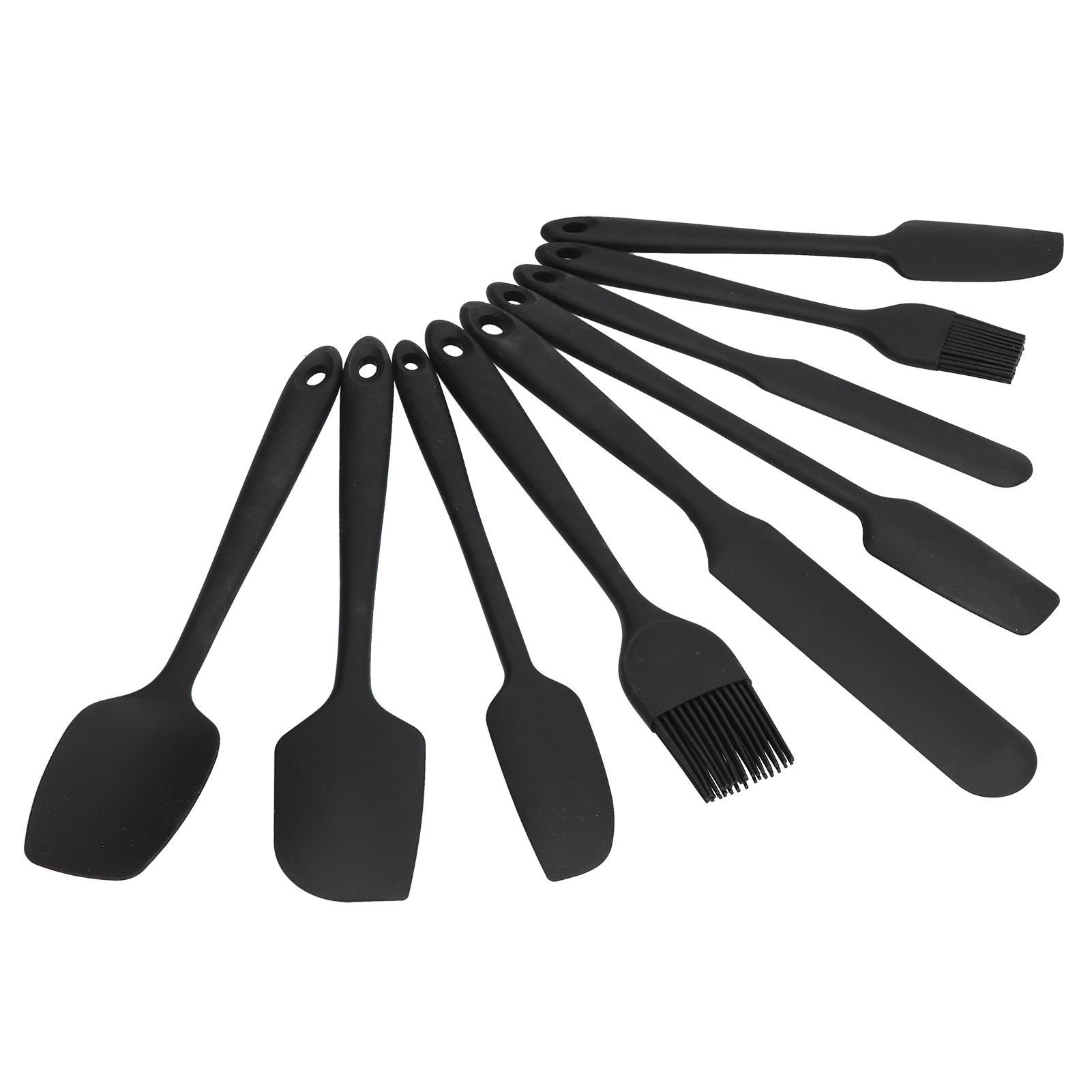 9Pcs Mini Spatula Set Flexible Hand Held Jam Cake Cream Cooking Brush for Kitchen Restaurants - Image 4