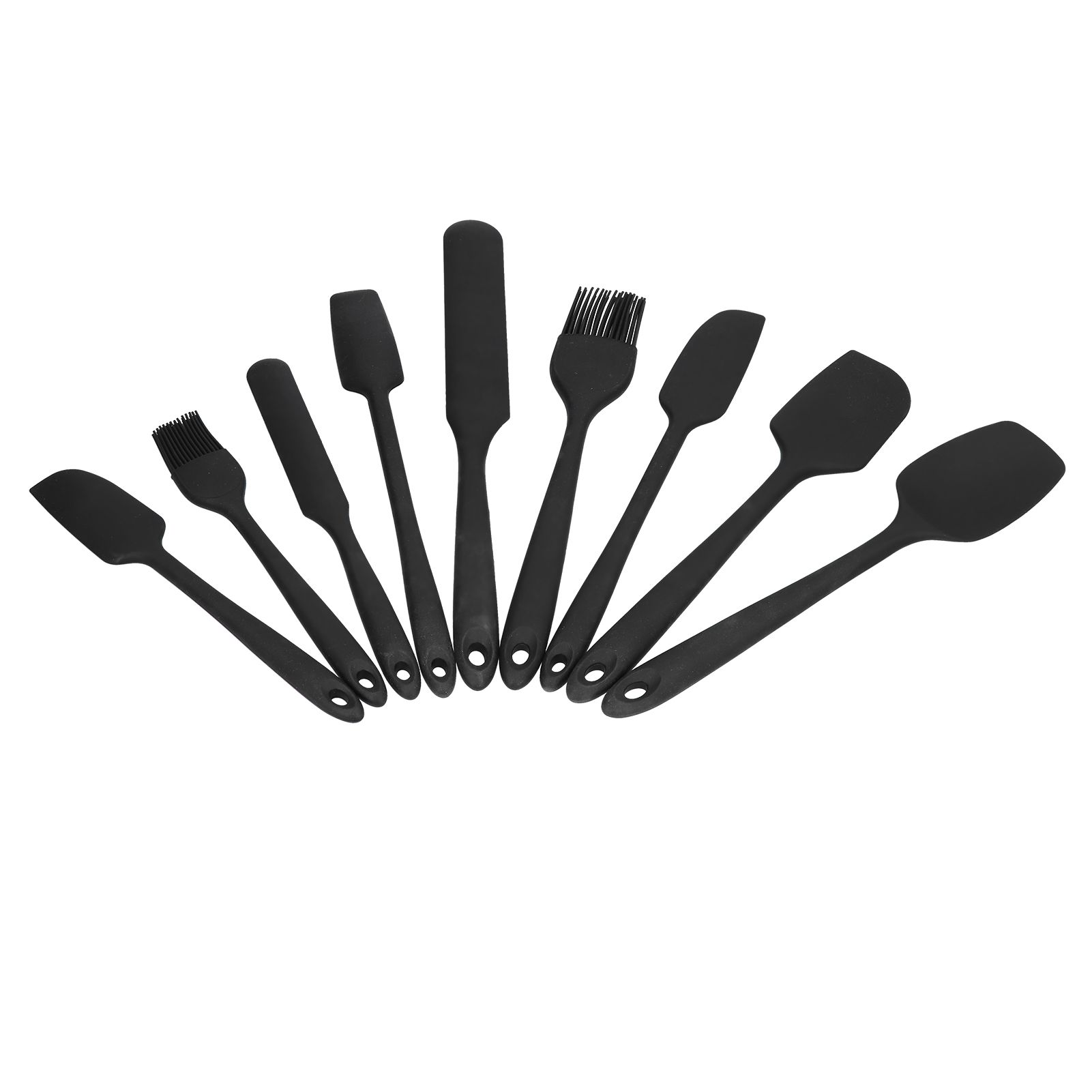 9Pcs Mini Spatula Set Flexible Hand Held Jam Cake Cream Cooking Brush for Kitchen Restaurants - Image 5