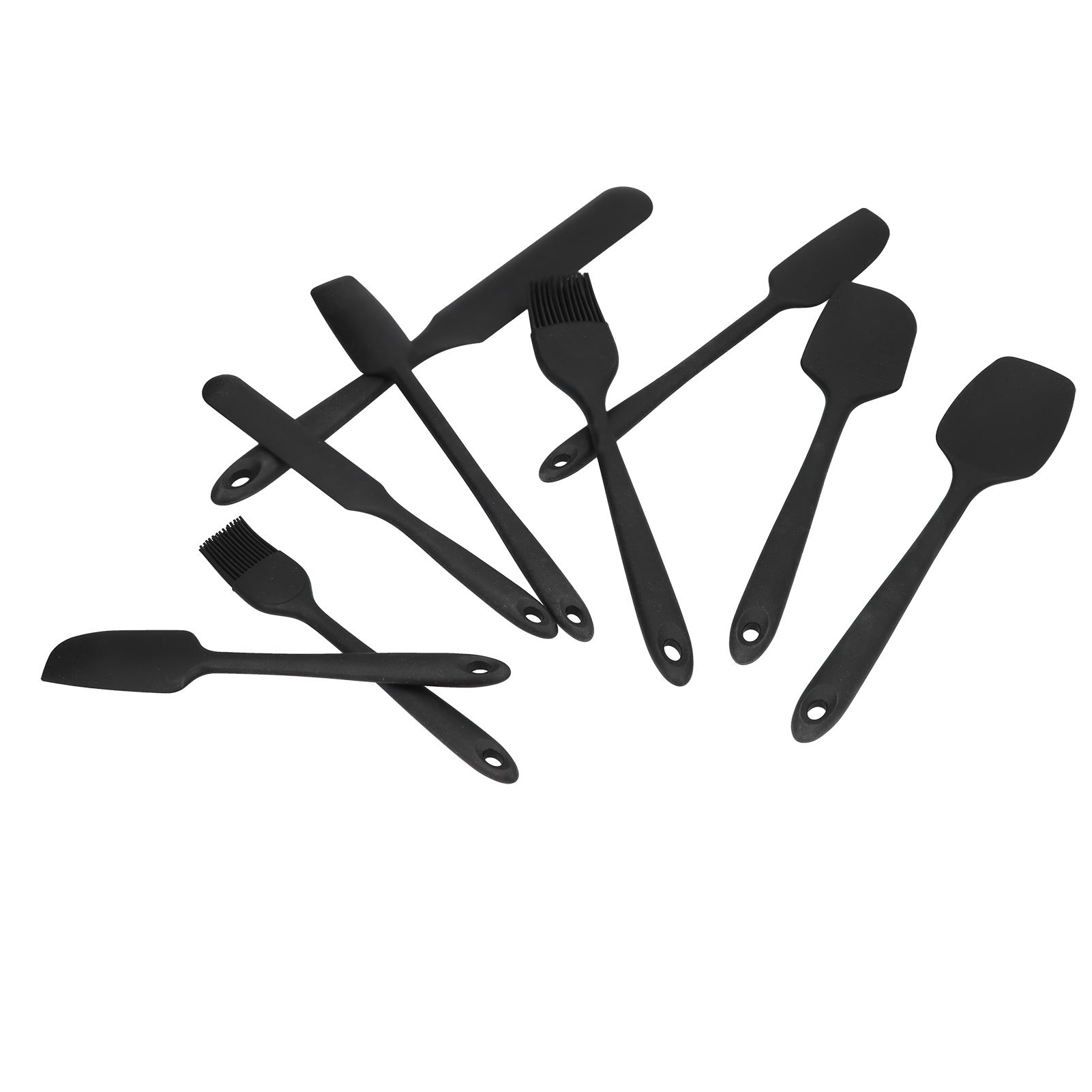 9Pcs Mini Spatula Set Flexible Hand Held Jam Cake Cream Cooking Brush for Kitchen Restaurants - Image 6