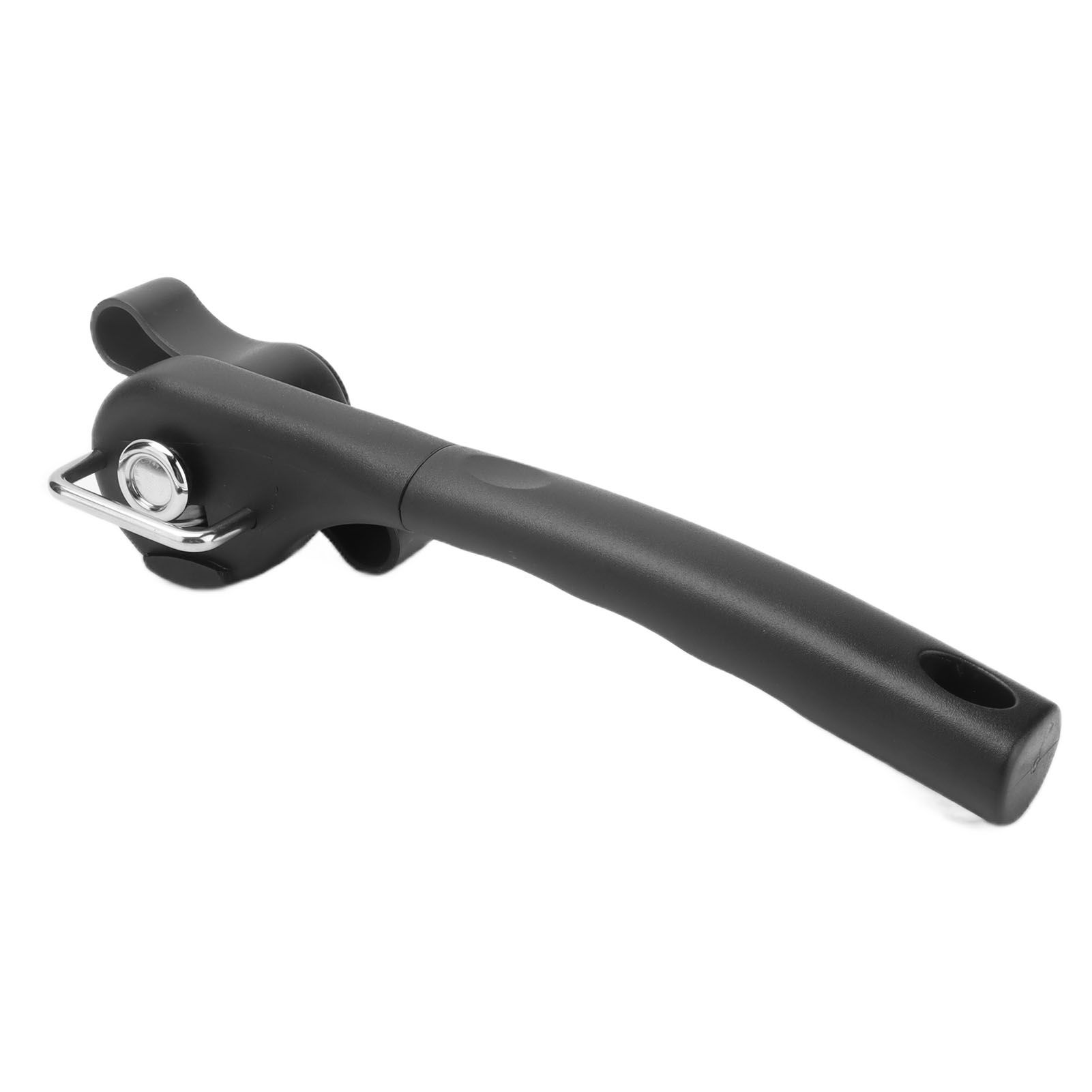 Manual Can Opener Stainless Steel Single Handle Side Open Safety Can Opener for Home CampingBlack - Image 1