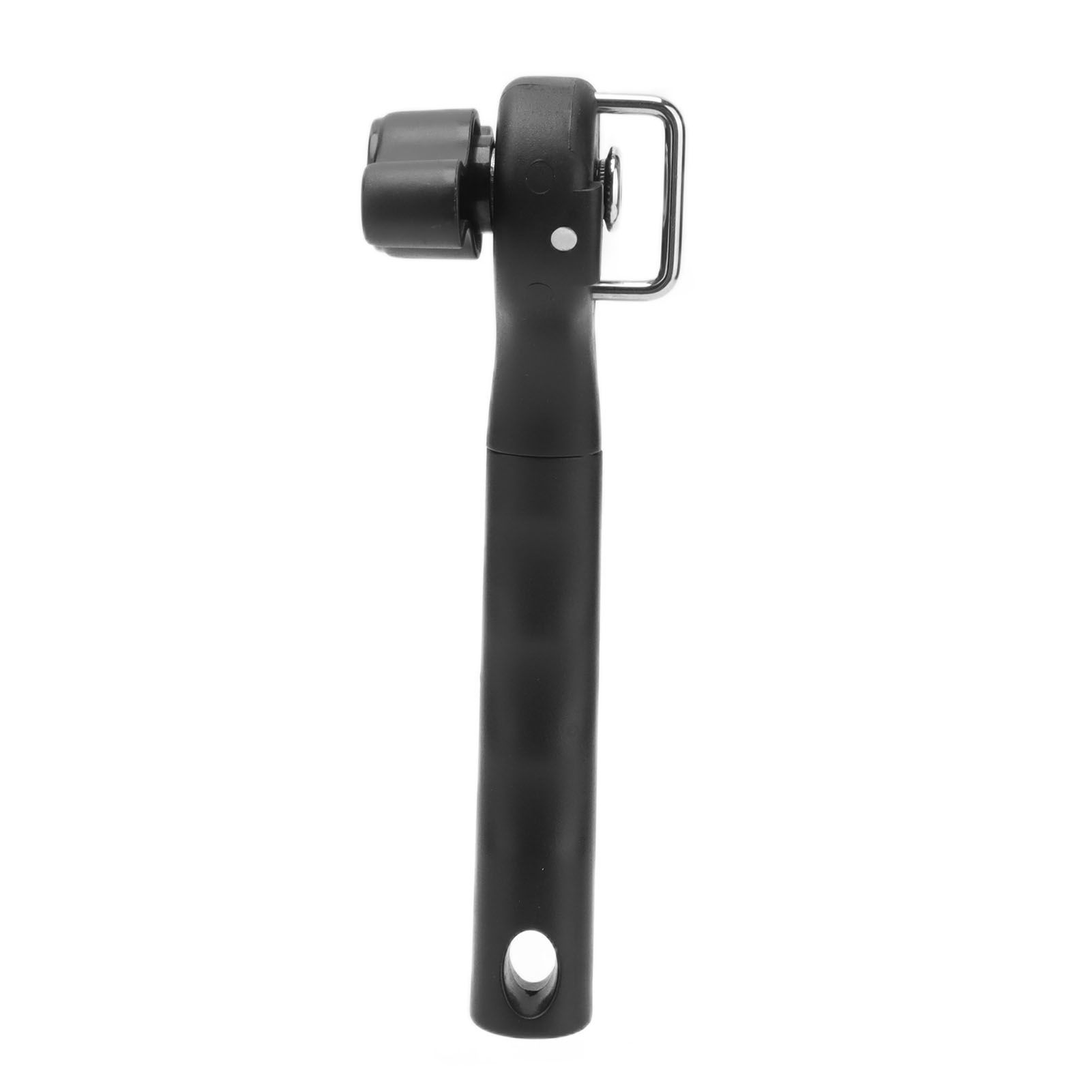 Manual Can Opener Stainless Steel Single Handle Side Open Safety Can Opener for Home CampingBlack - Image 2