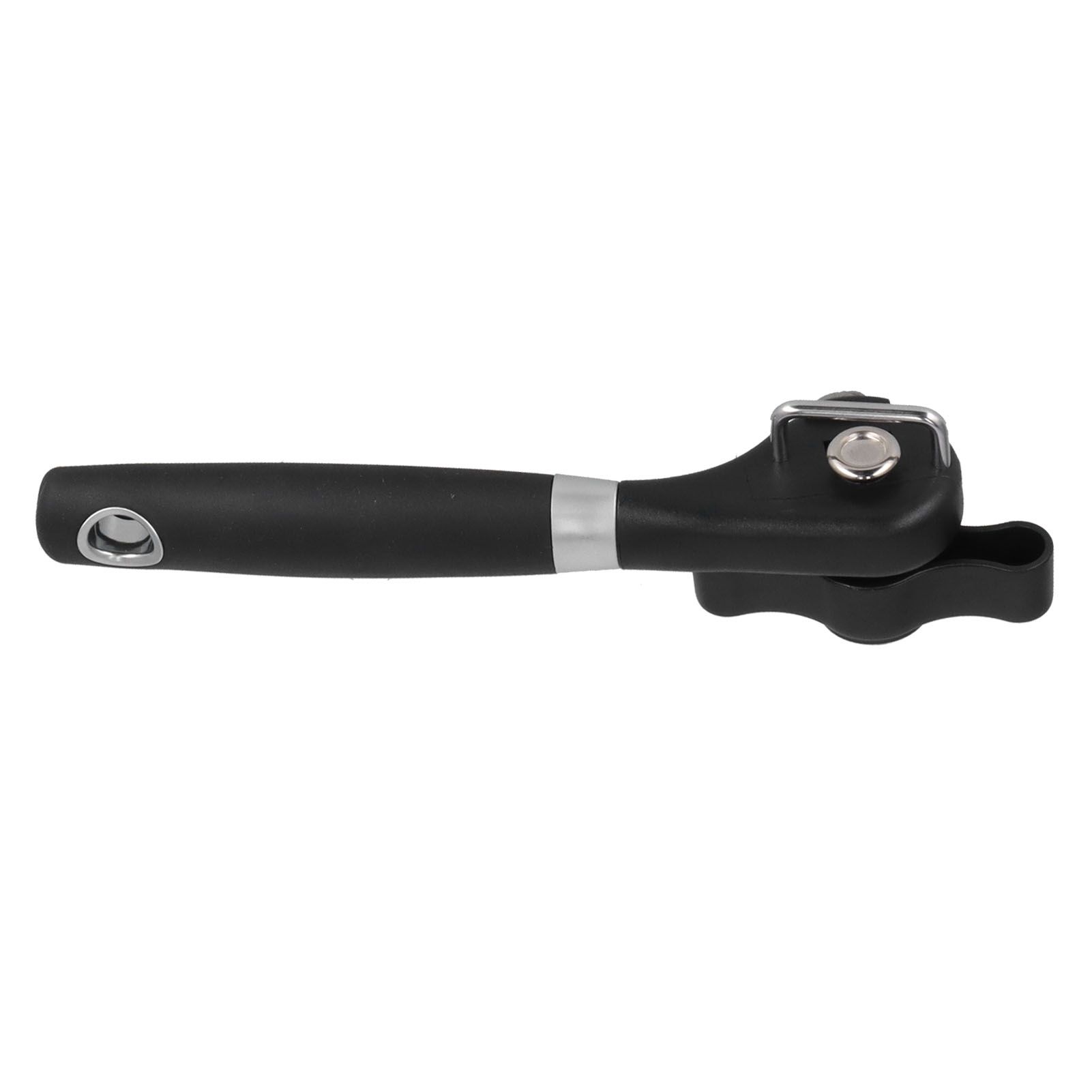 Manual Can Opener Stainless Steel Bottle Opener with Smooth Edge and Non Slip Handle Black for KitchenStraight Handle K3 - Image 7