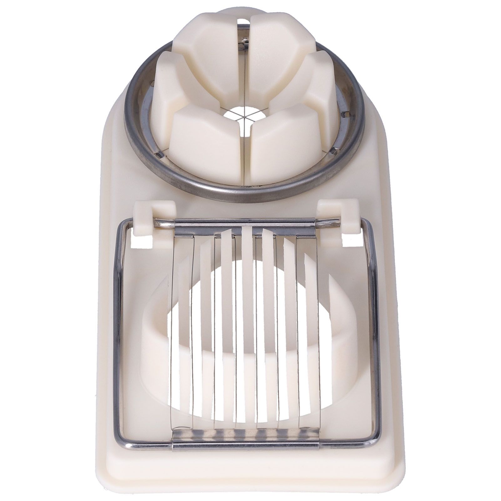 Egg Cutter Household Stainless Steel Wire Egg Cutter Safe Easy to Operate for Hard Boiled EggsWhite - Image 2