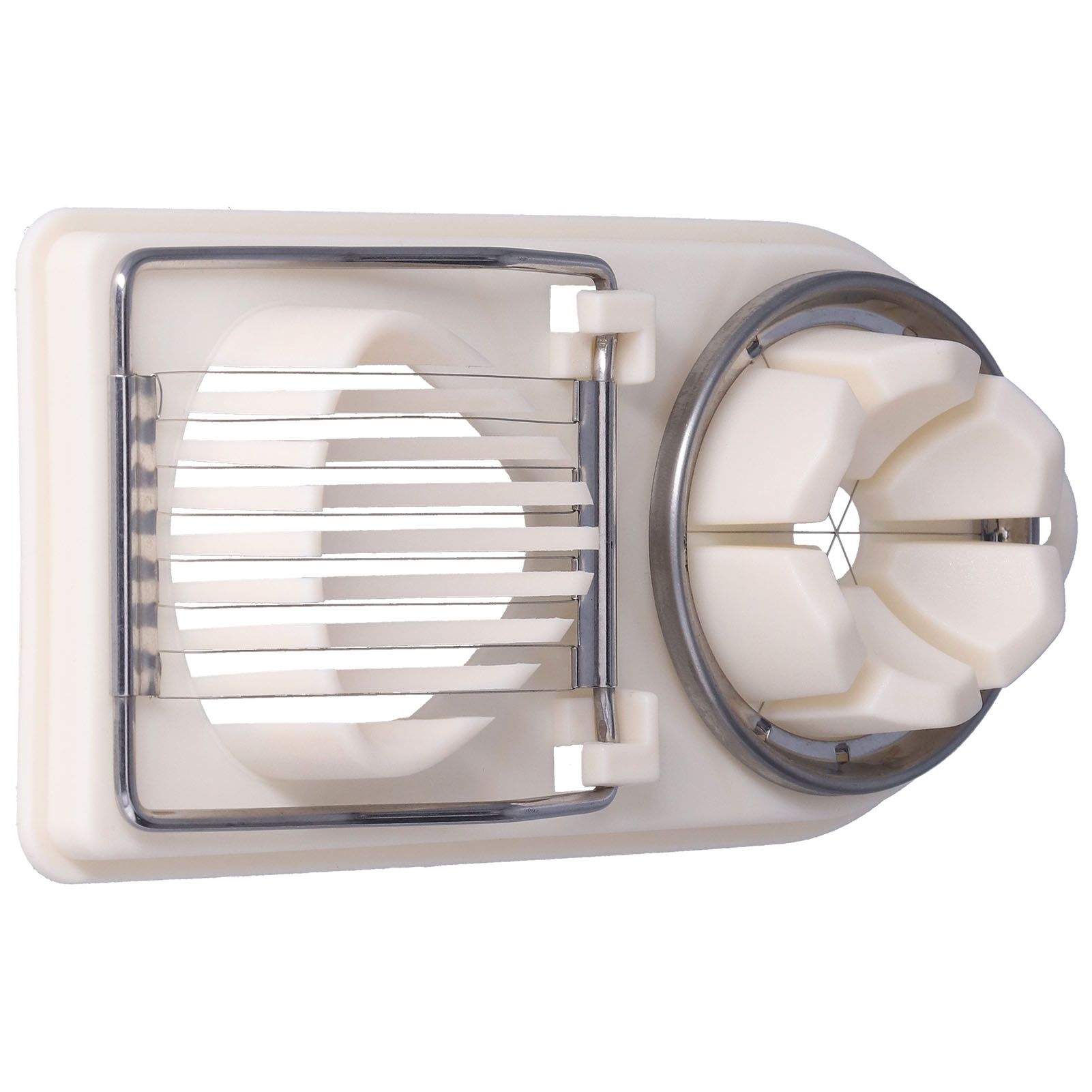 Egg Cutter Household Stainless Steel Wire Egg Cutter Safe Easy to Operate for Hard Boiled EggsWhite - Image 3
