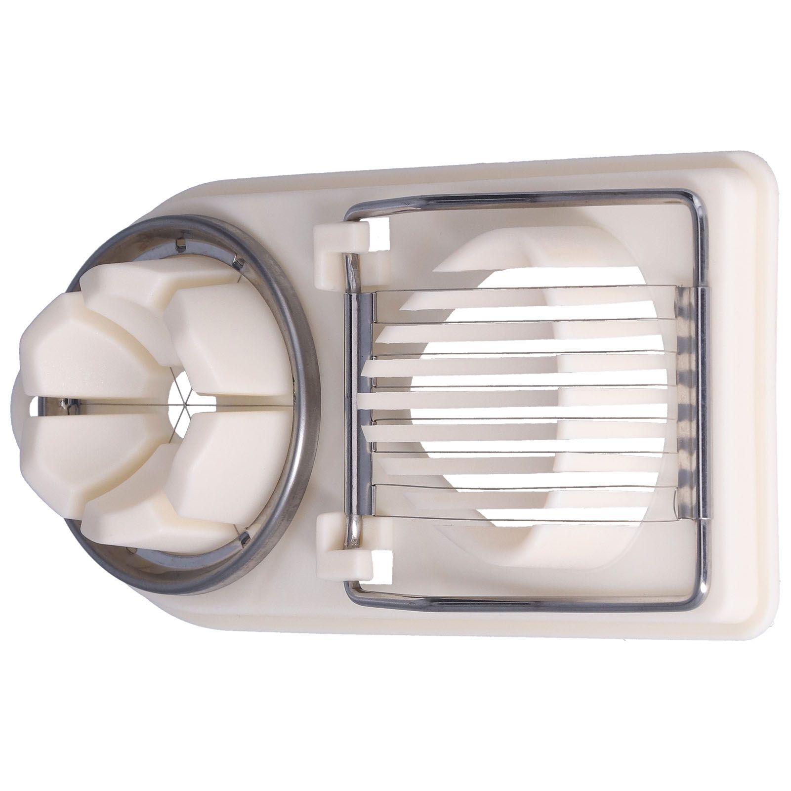 Egg Cutter Household Stainless Steel Wire Egg Cutter Safe Easy to Operate for Hard Boiled EggsWhite - Image 4